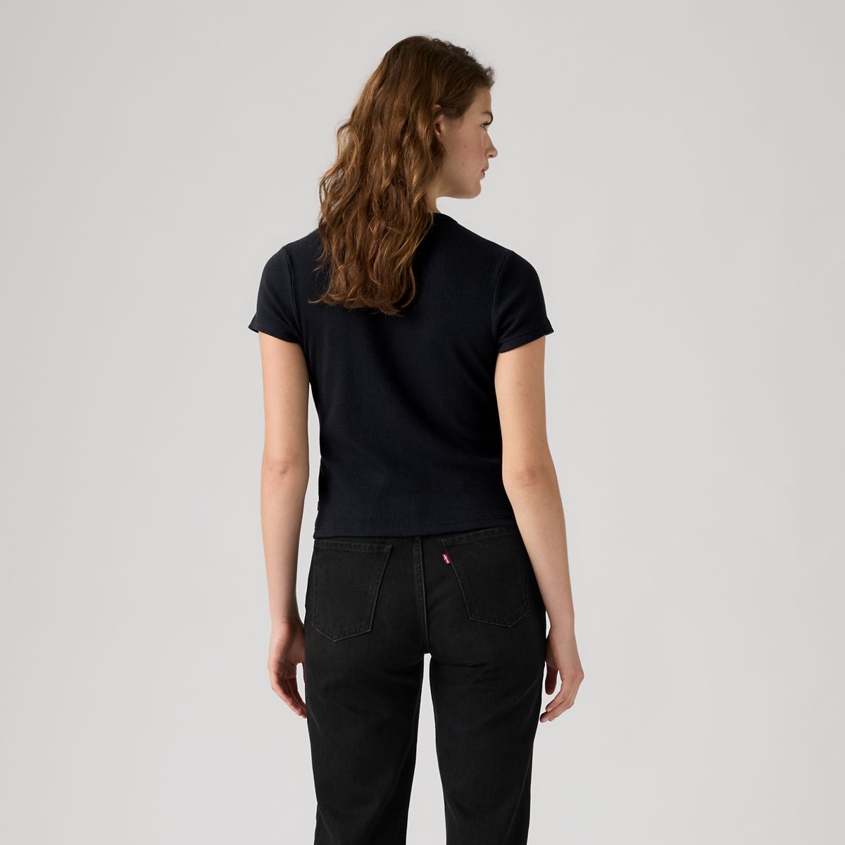 Rory Button-Through Short Sleeve Shirt — Anthracite Night - Black