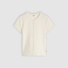 Rory Button-Through Short Sleeve Shirt — Egret - White 5