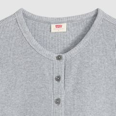 Rory Button-Through Short Sleeve Shirt — Silver Heather Gray - Grey 6