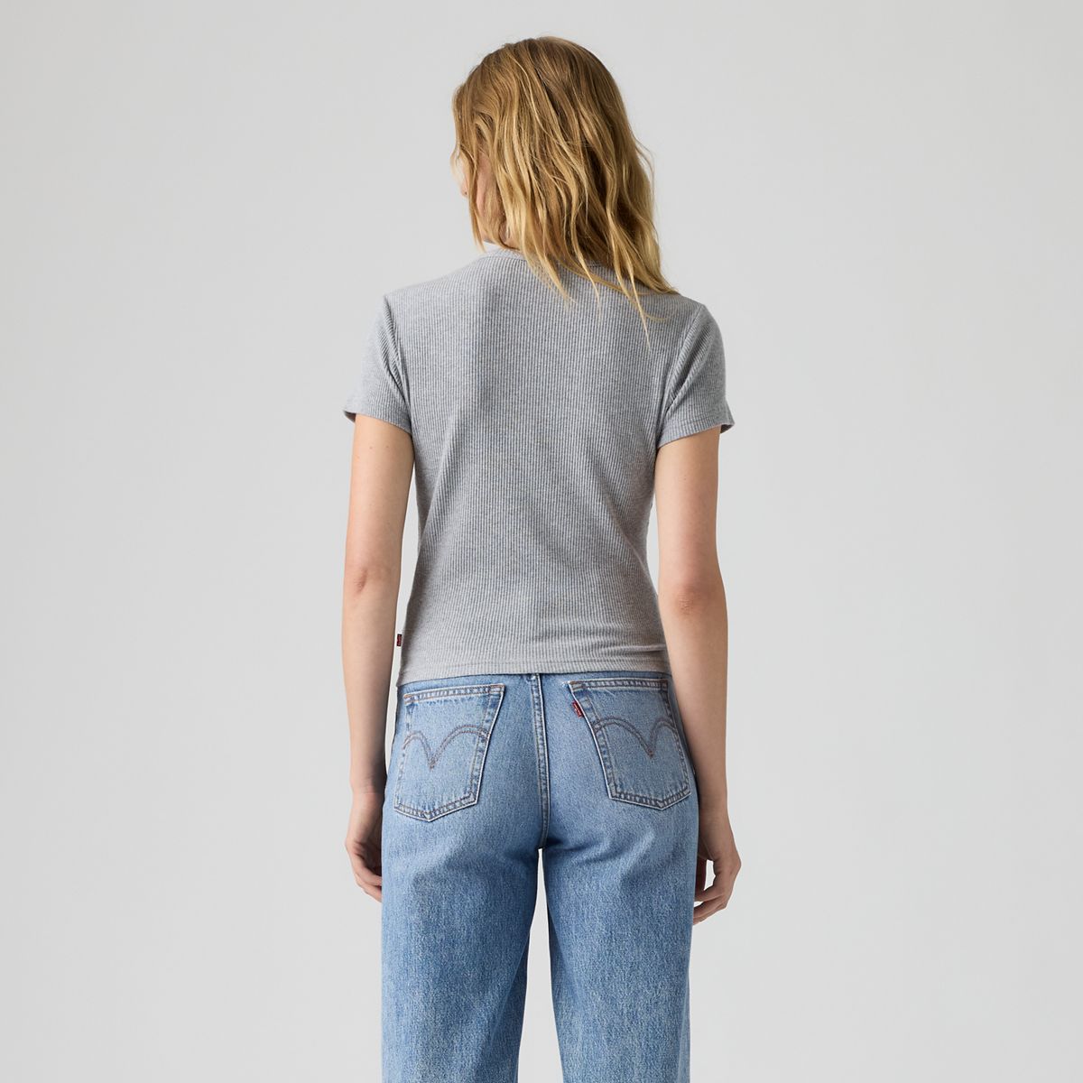 Rory Button-Through Short Sleeve Shirt — Silver Heather Gray - Grey