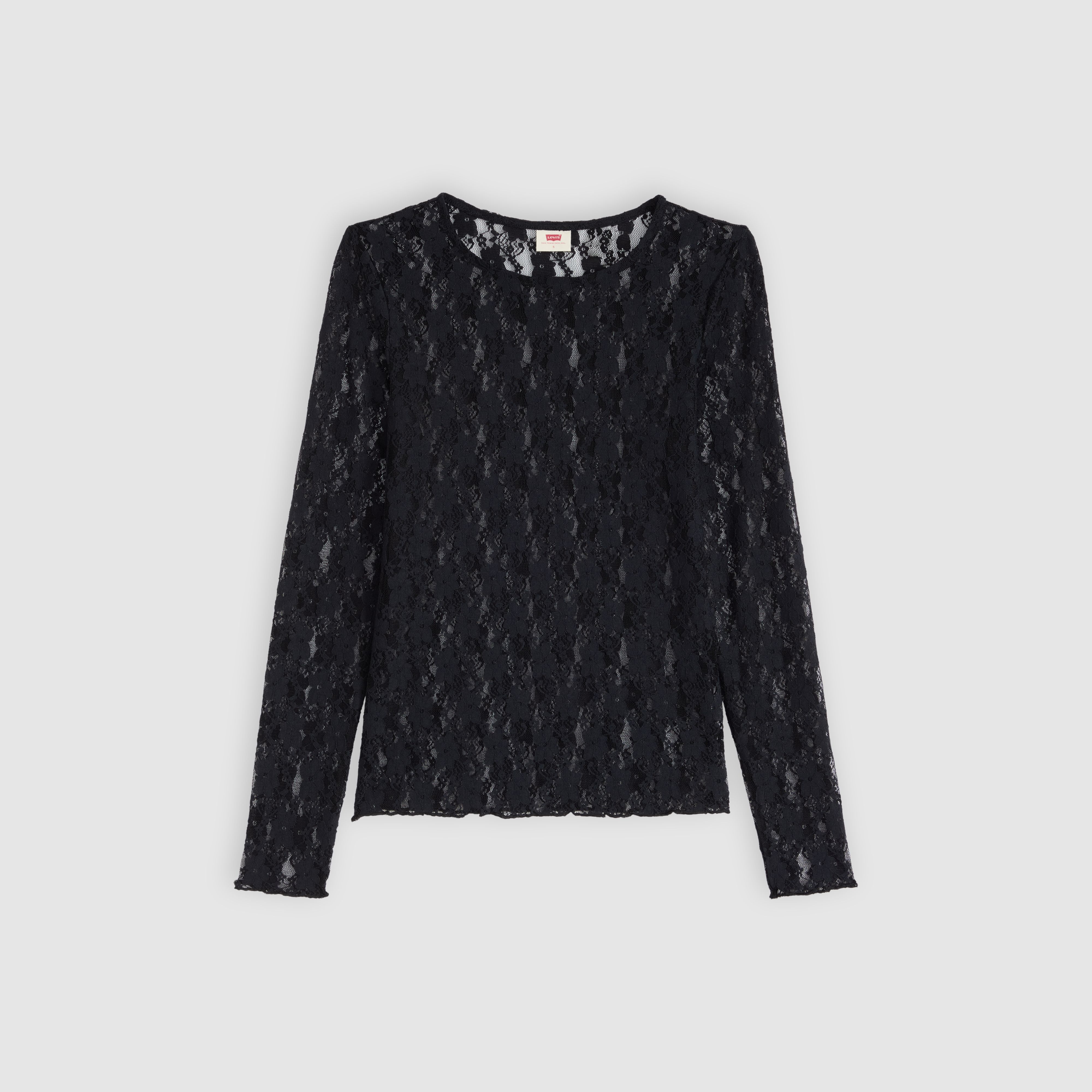 Seraphina top met kant en lange mouwen 1