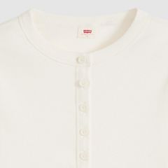 Essential Long-Sleeve Henley — Egret - White 6