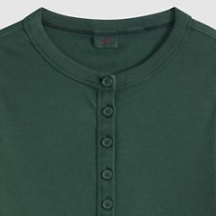 Essential Long-Sleeve Henley — Garment Dye Pine Grove - Green 6