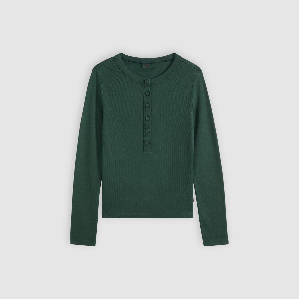 Essential Long-Sleeve Henley — Garment Dye Pine Grove - Green