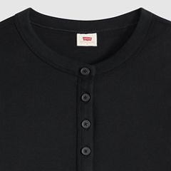 Essential Long-Sleeve Henley — Anthracite Night - Black 6