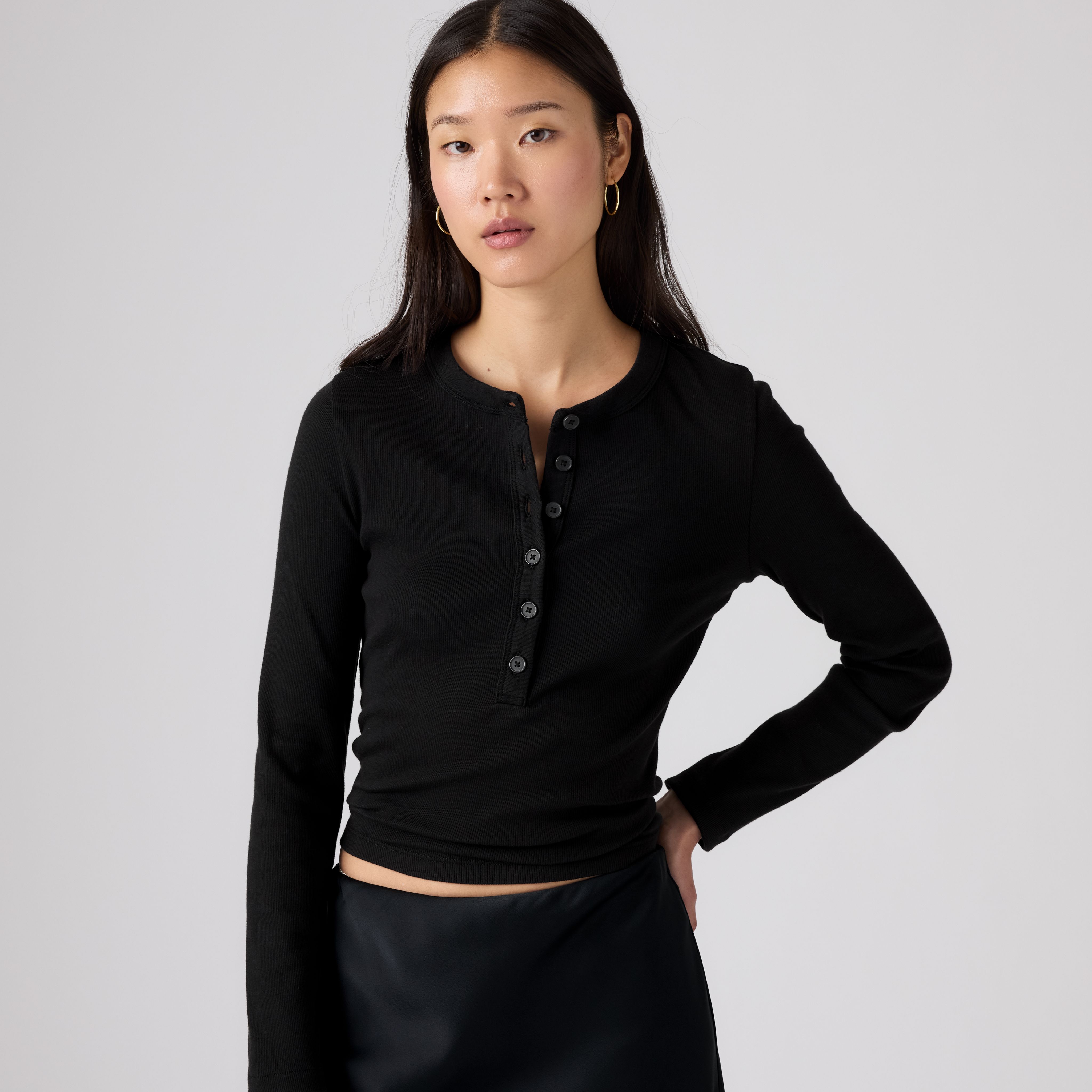 Essential Long-Sleeve Henley 1