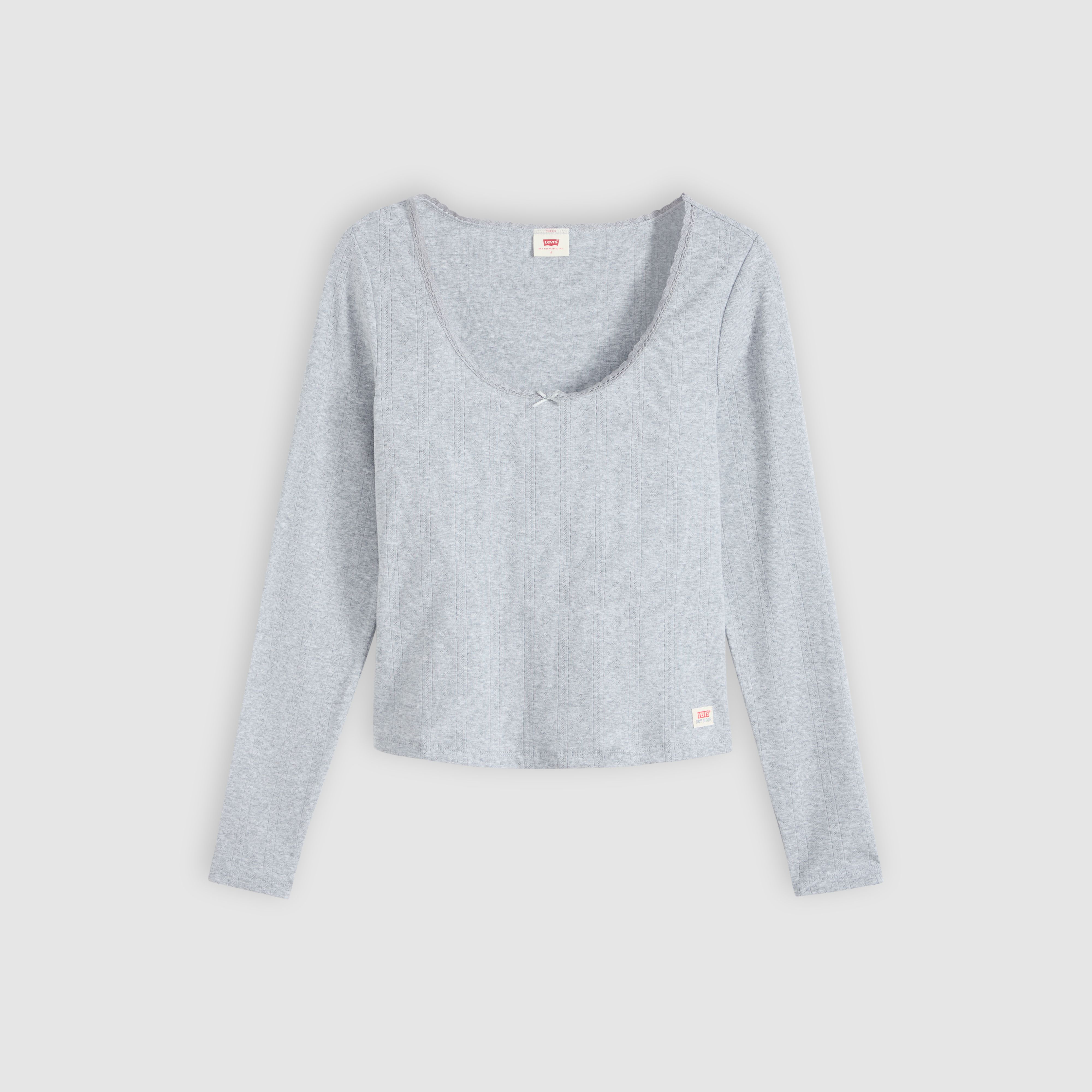 Dry Goods Pointelle Lace Long-Sleeve Top 5
