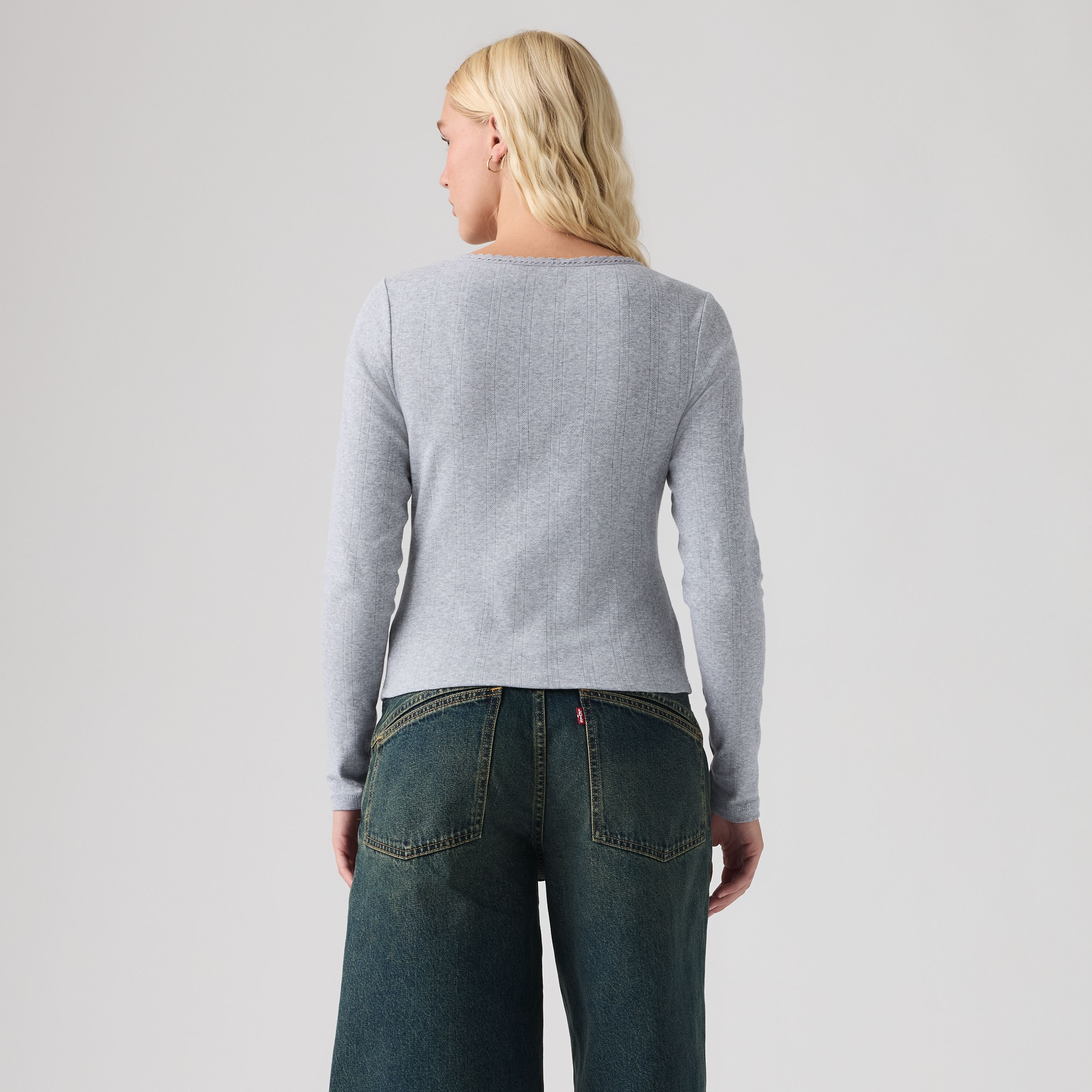 Dry Goods Pointelle Lace Long-Sleeve Top 4