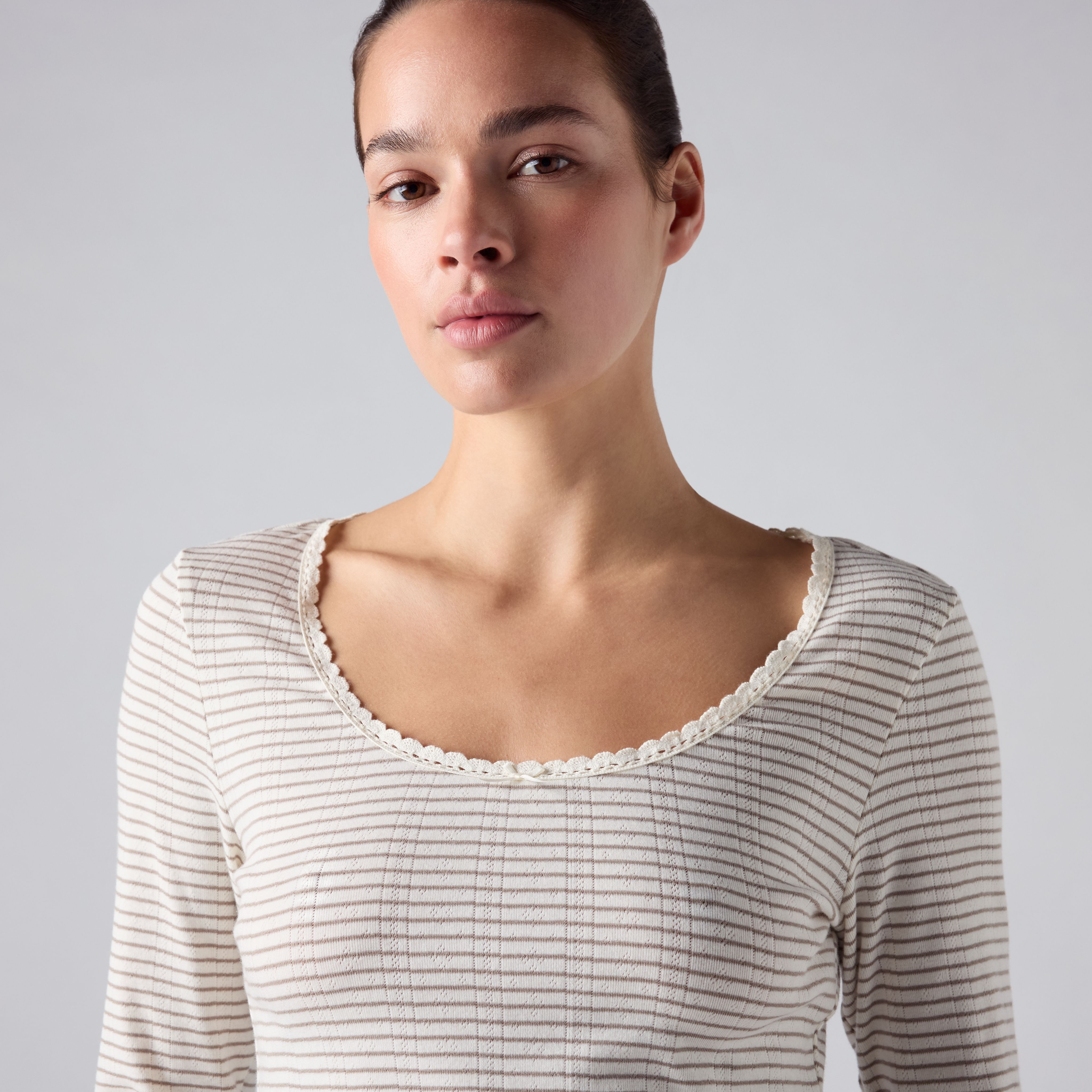Dry Goods Pointelle Lace Long-Sleeve Top 2