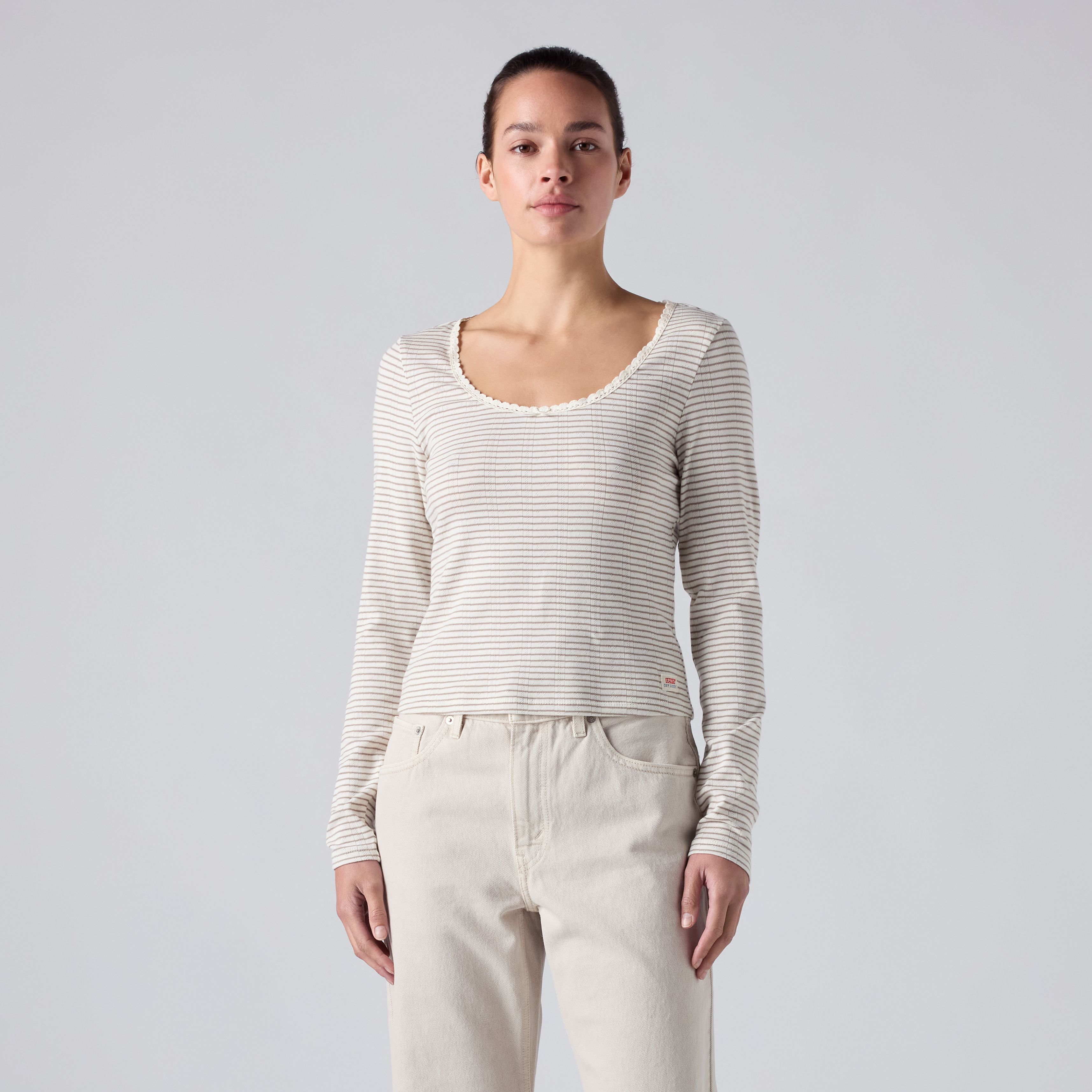 Dry Goods Pointelle Lace Long-Sleeve Top 3