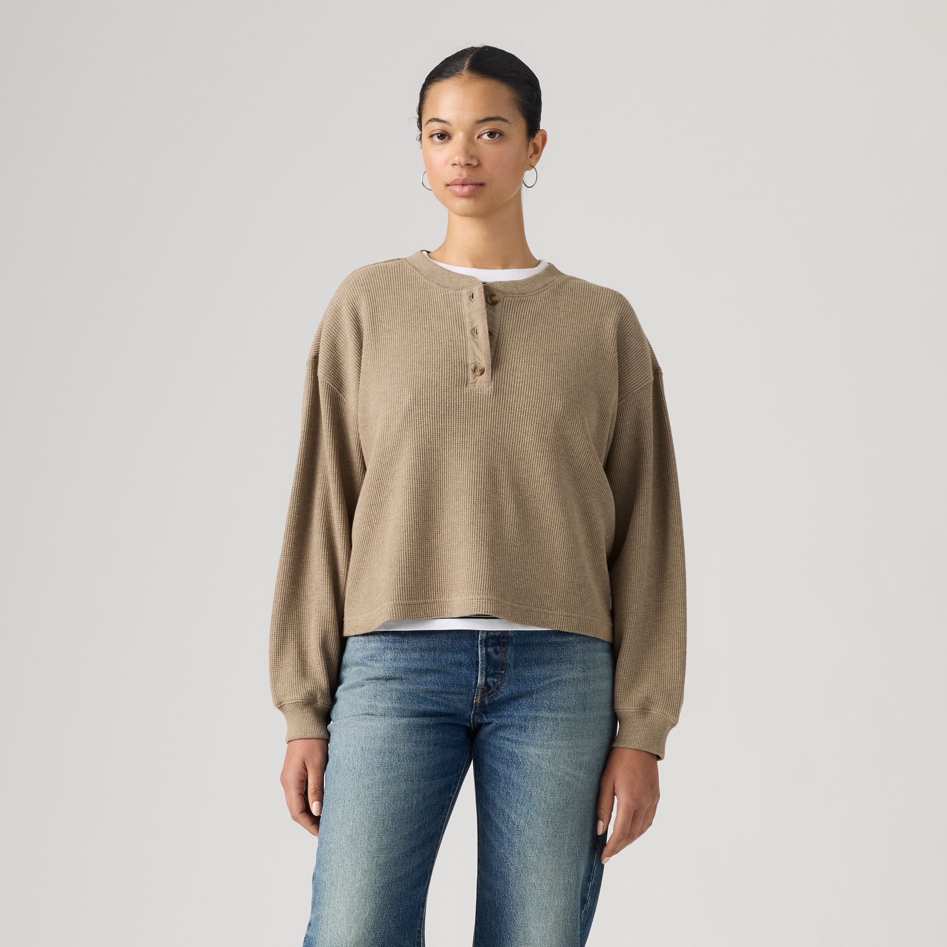 Dry Goods Relaxed Long-Sleeve Henley 3