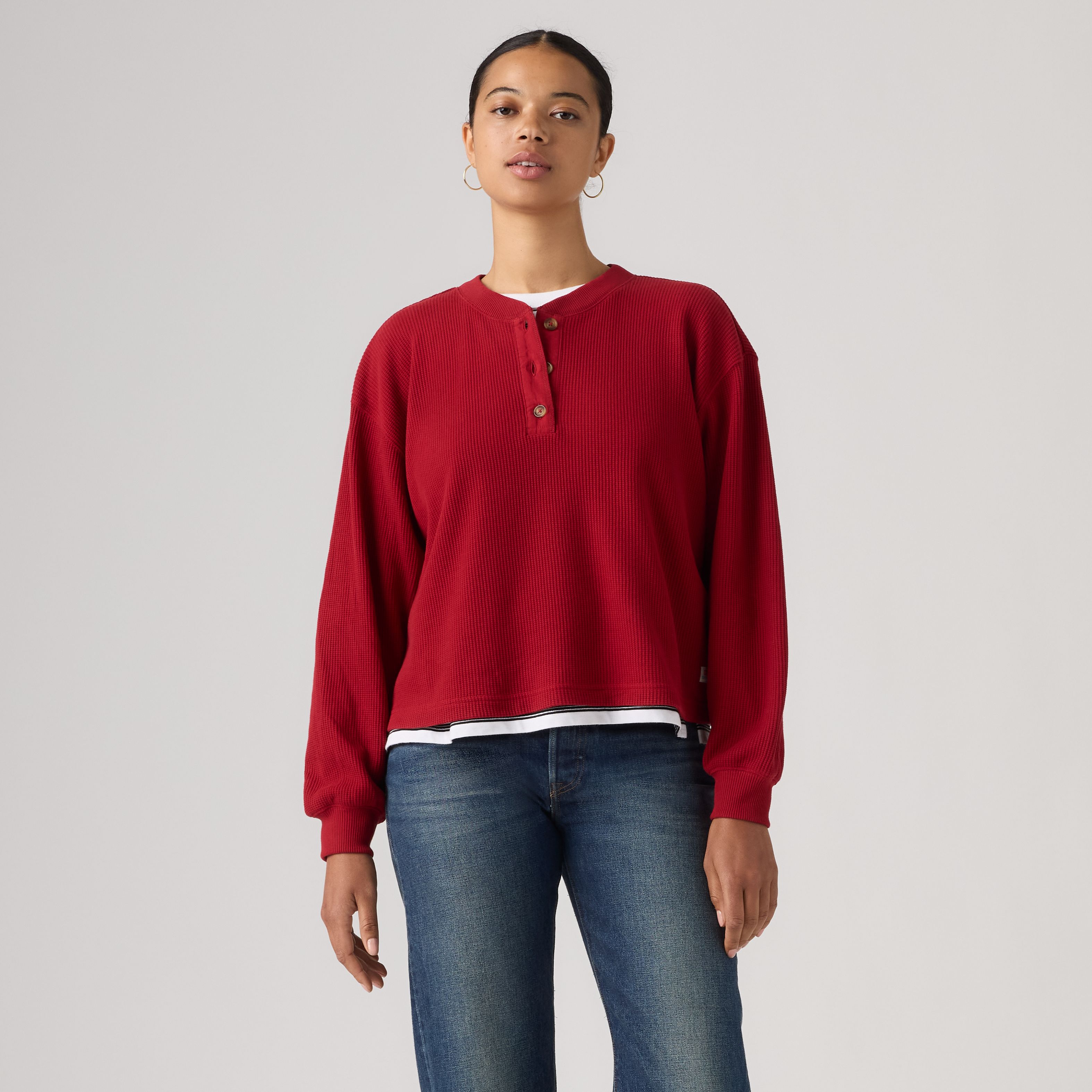 Dry Goods Relaxed Long-Sleeve Henley 3