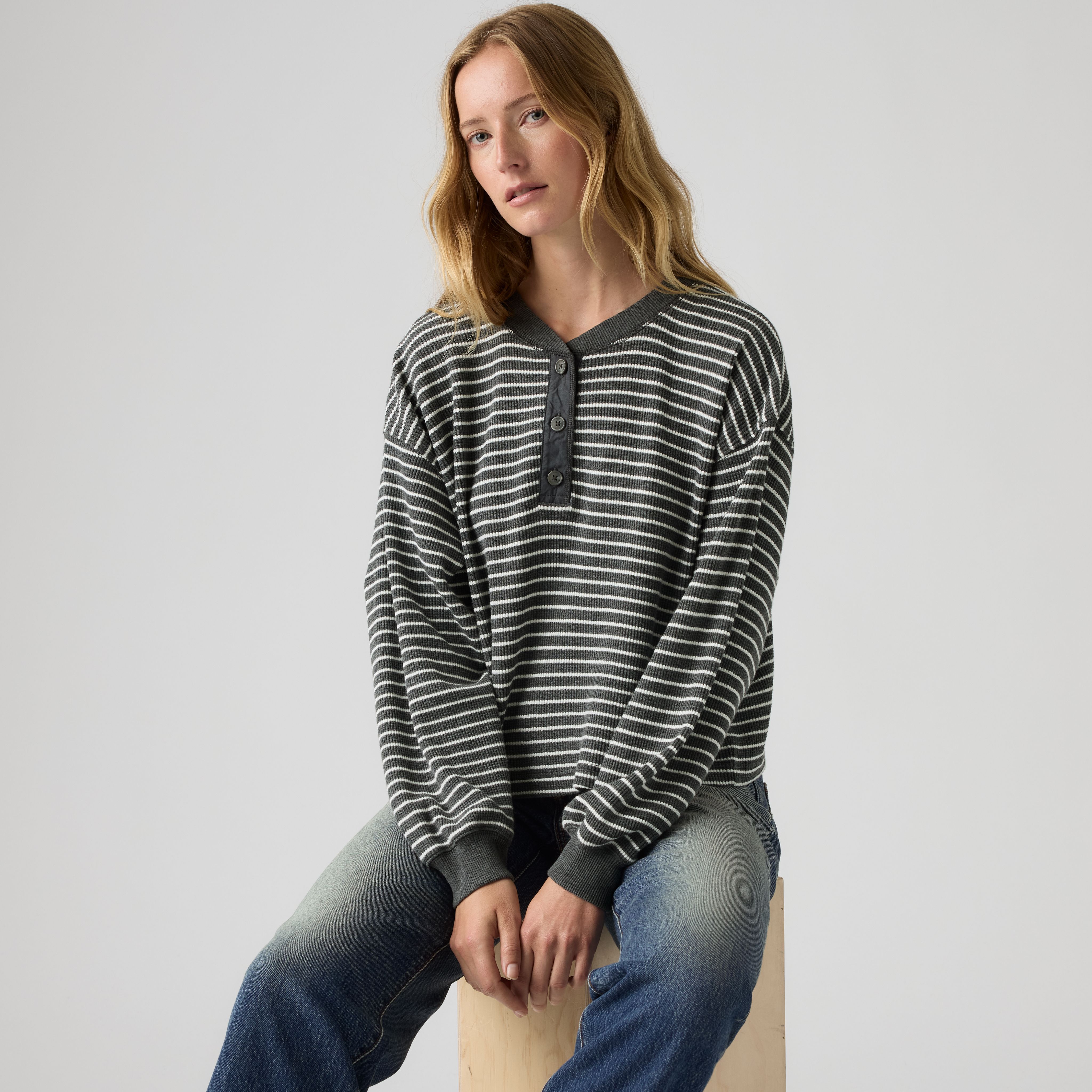 Dry Goods Relaxed Long-Sleeve Henley 1