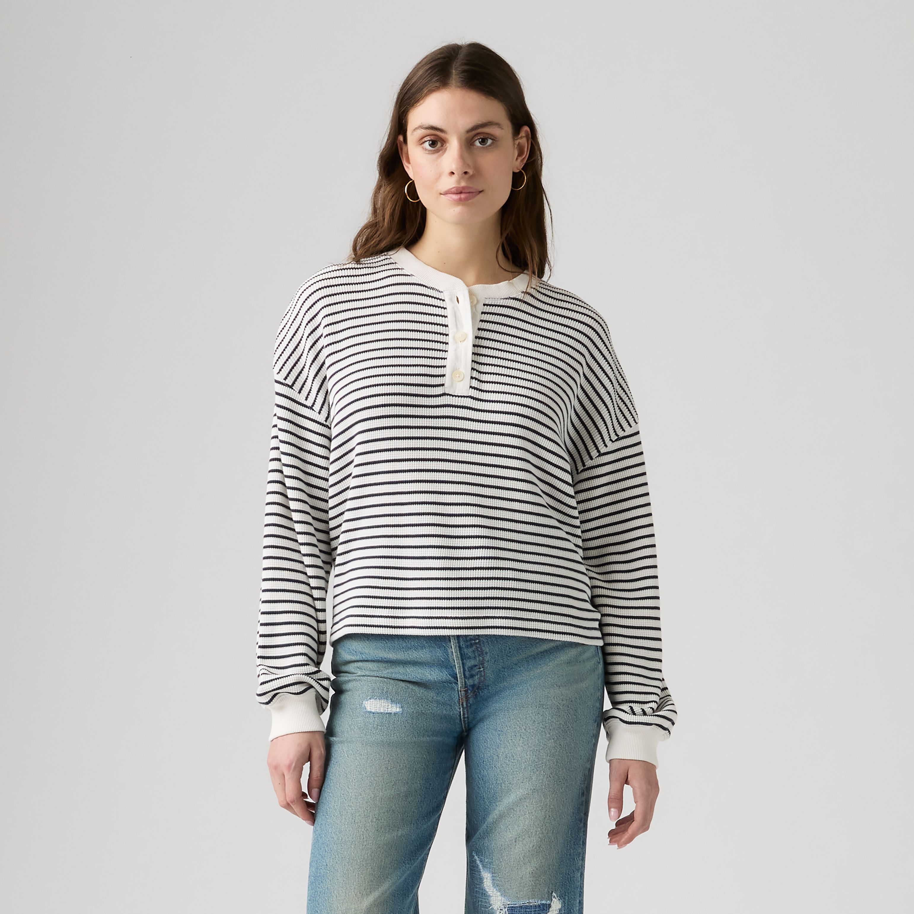 Dry Goods Relaxed Long-Sleeve Henley 3