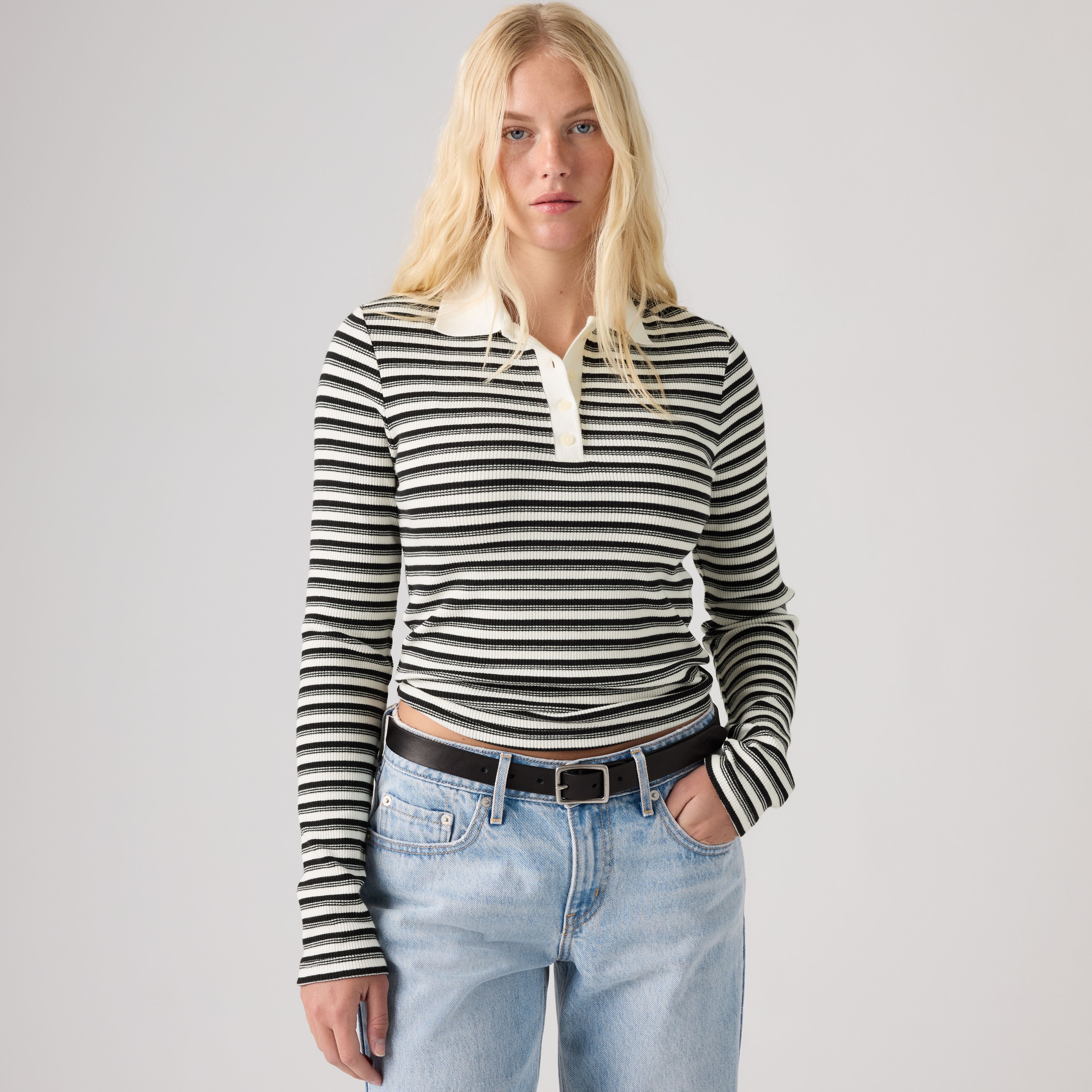 Rory Long-Sleeve Polo 1