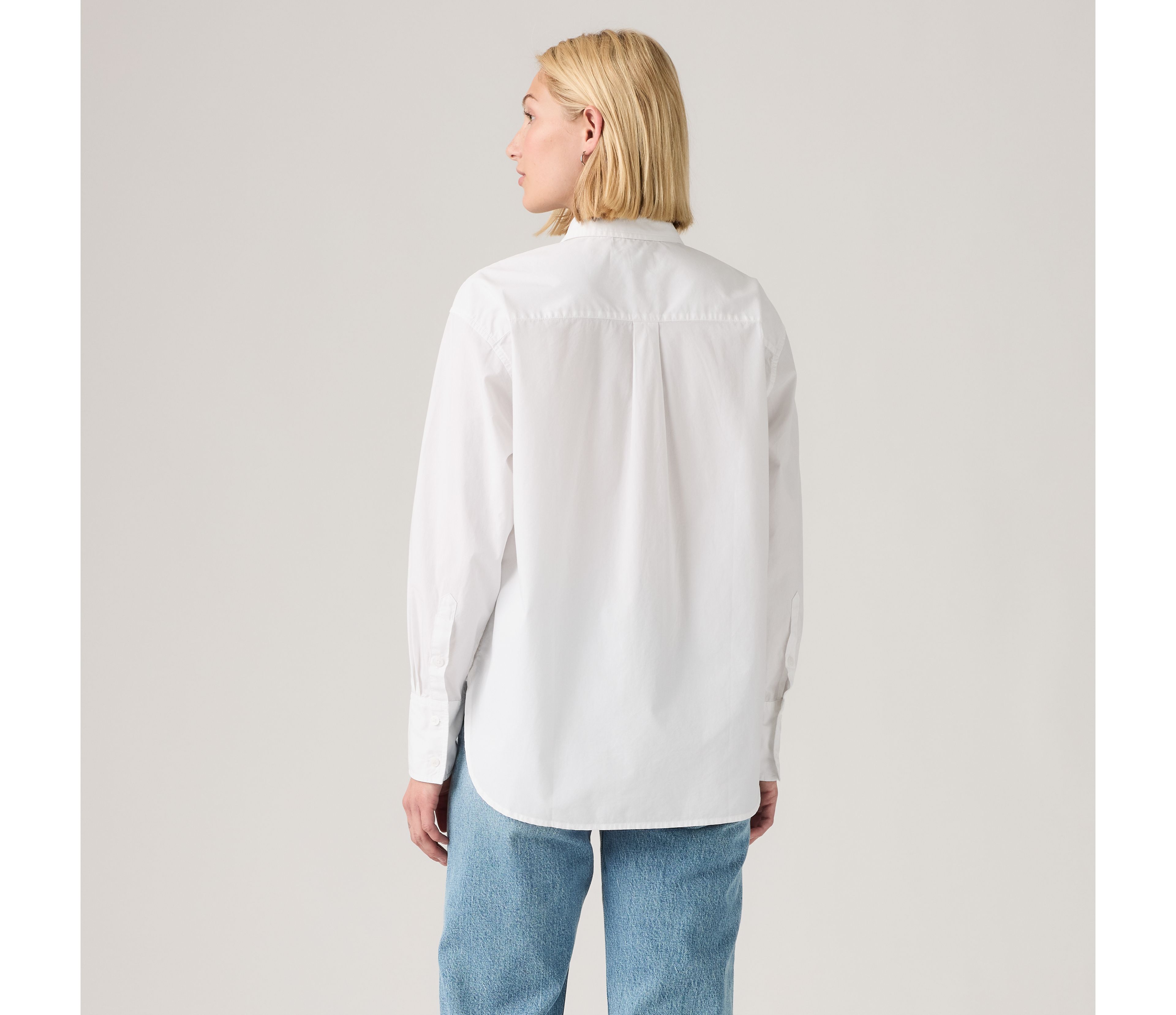 Harlie Boyfriend Tuxedo Ruffle Button Down Shirt