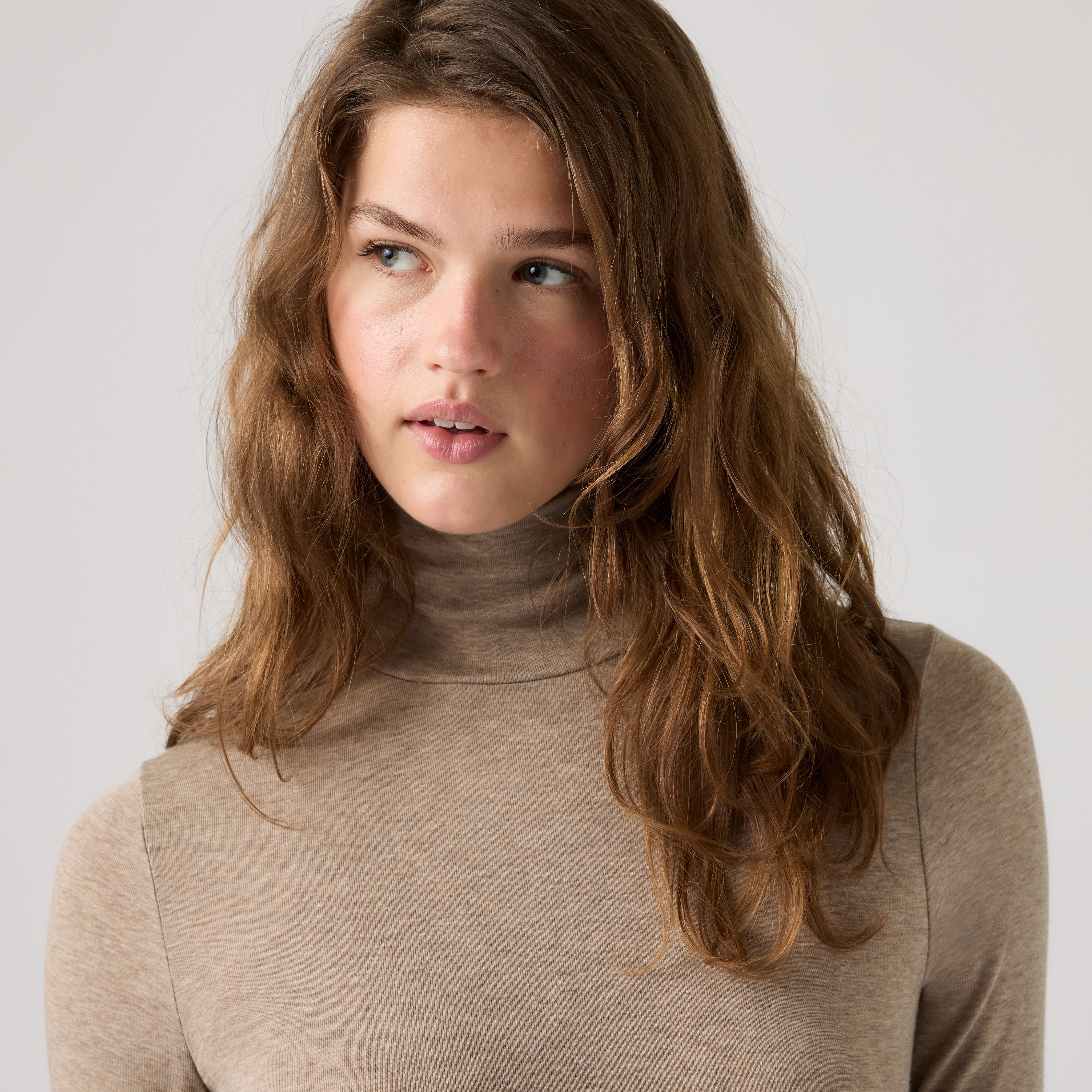 Mia Long-Sleeve Layering Turtleneck Tee 2