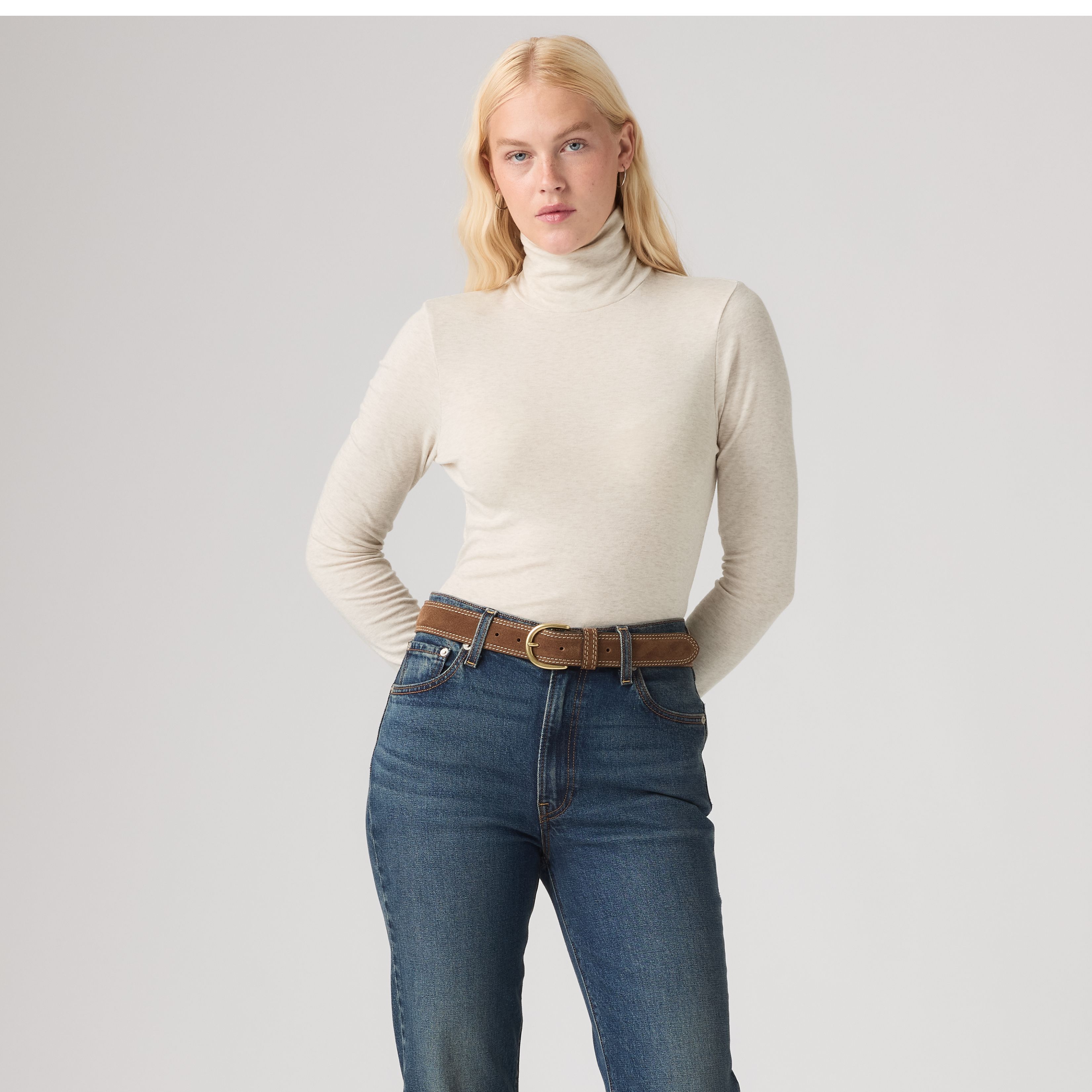 Mia Long-Sleeve Layering Turtleneck Tee 3