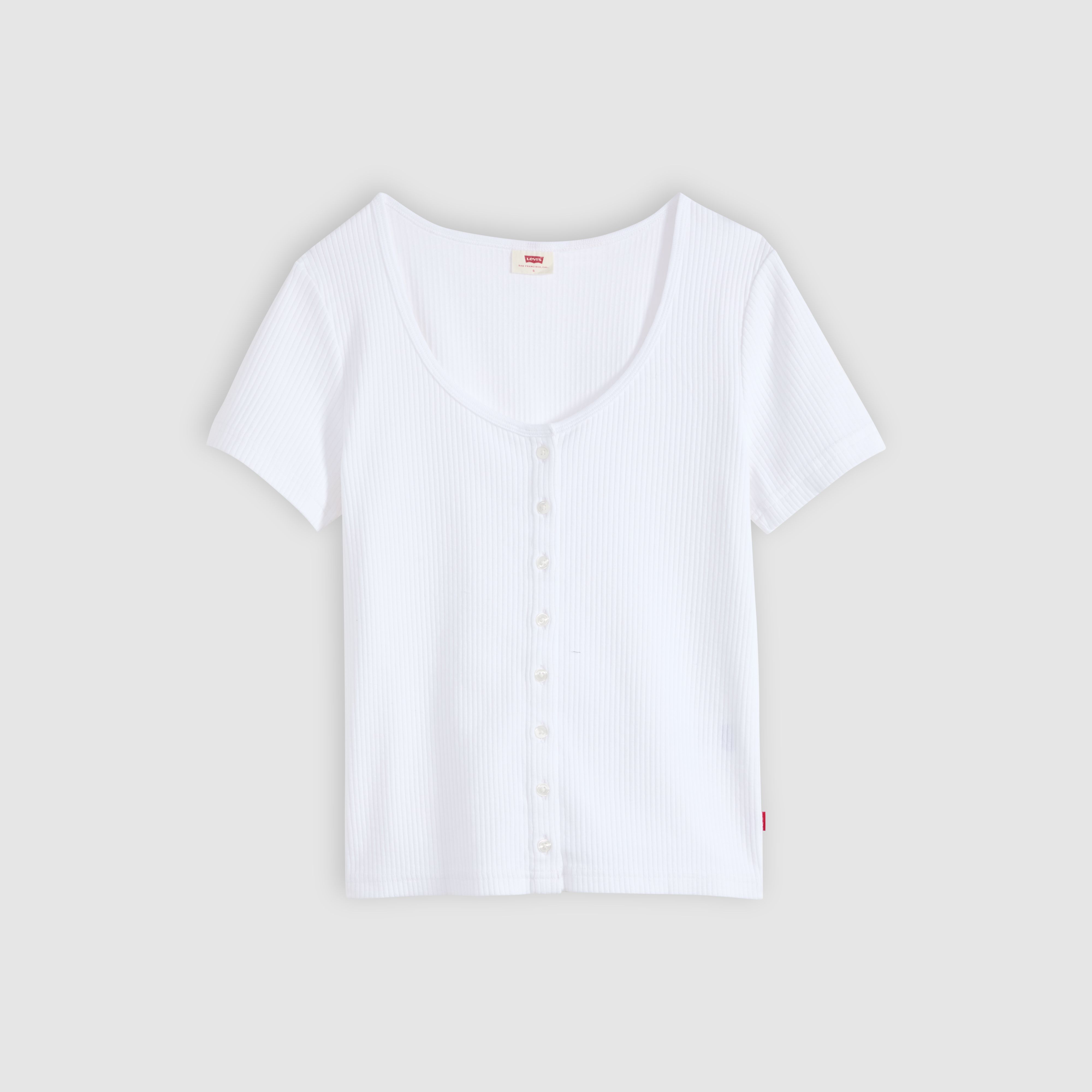 Austen Button-Up Short-Sleeve Top 5