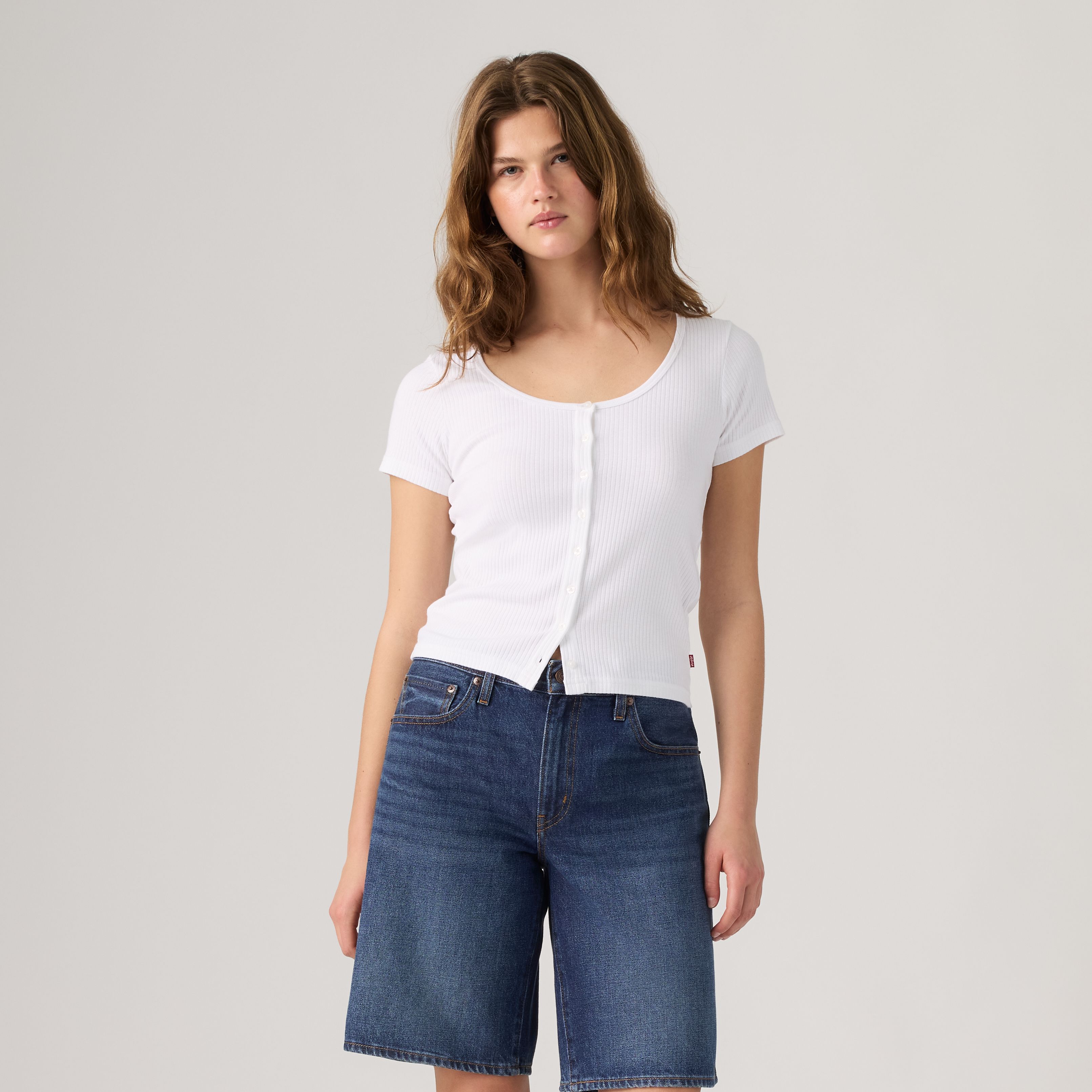 Austen Button-Up Short-Sleeve Top 3