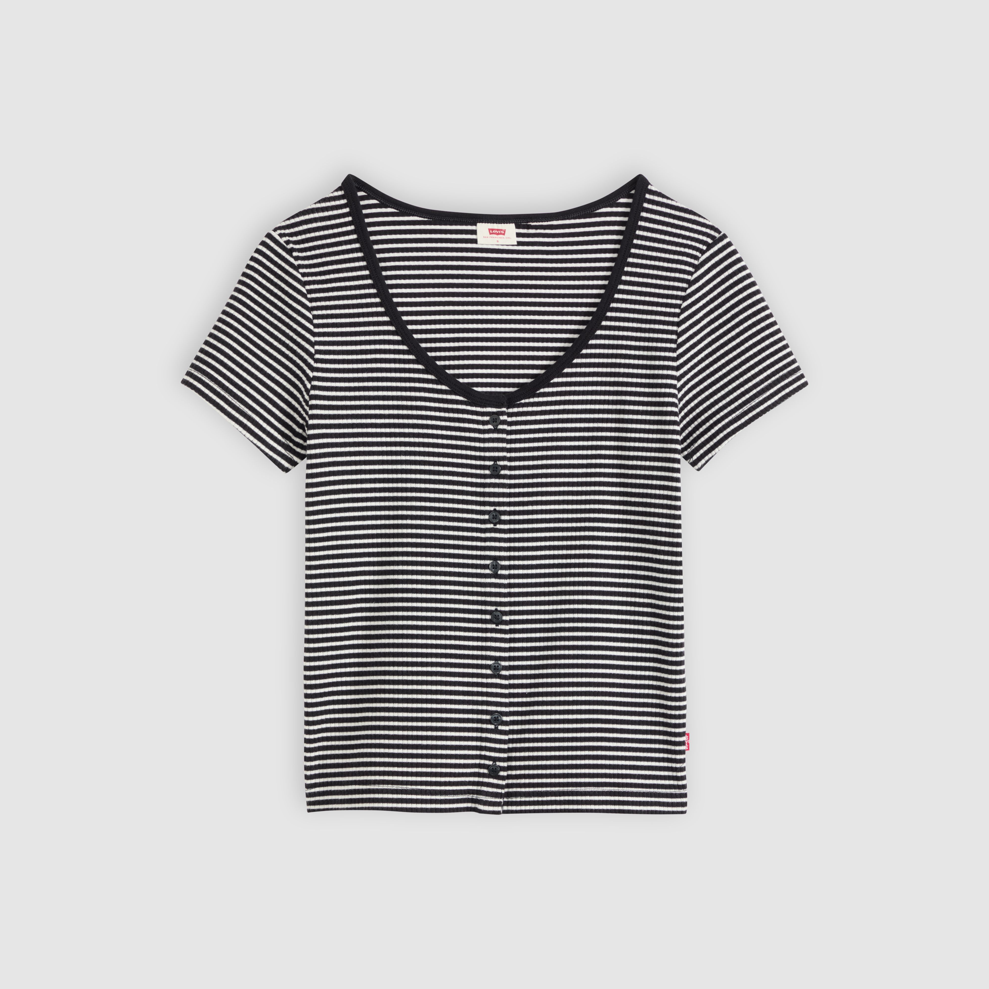 Austen Button-Up Short-Sleeve Top 5