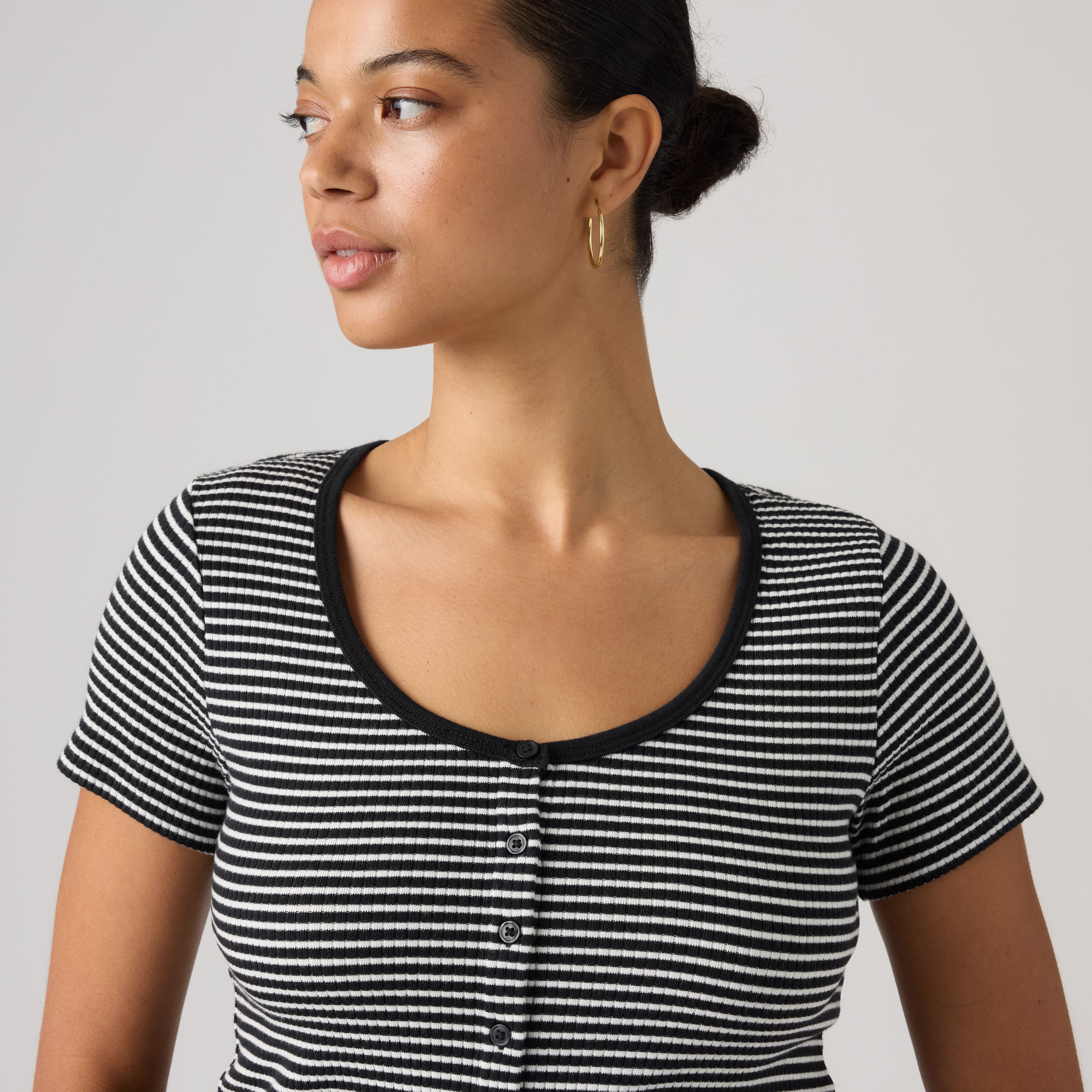 Austen Button-Up Short-Sleeve Top 2