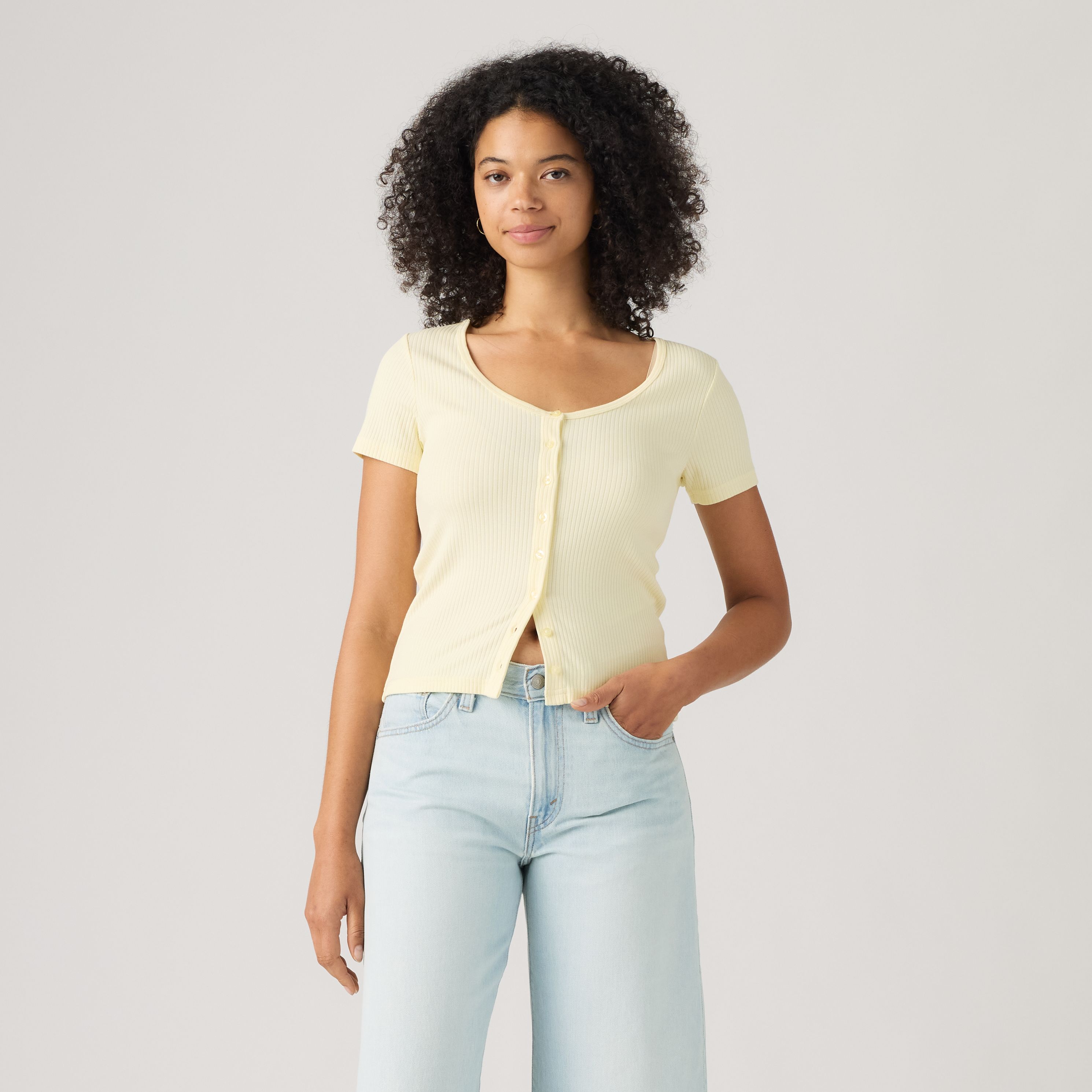 Austen Button-Up Short-Sleeve Top 3