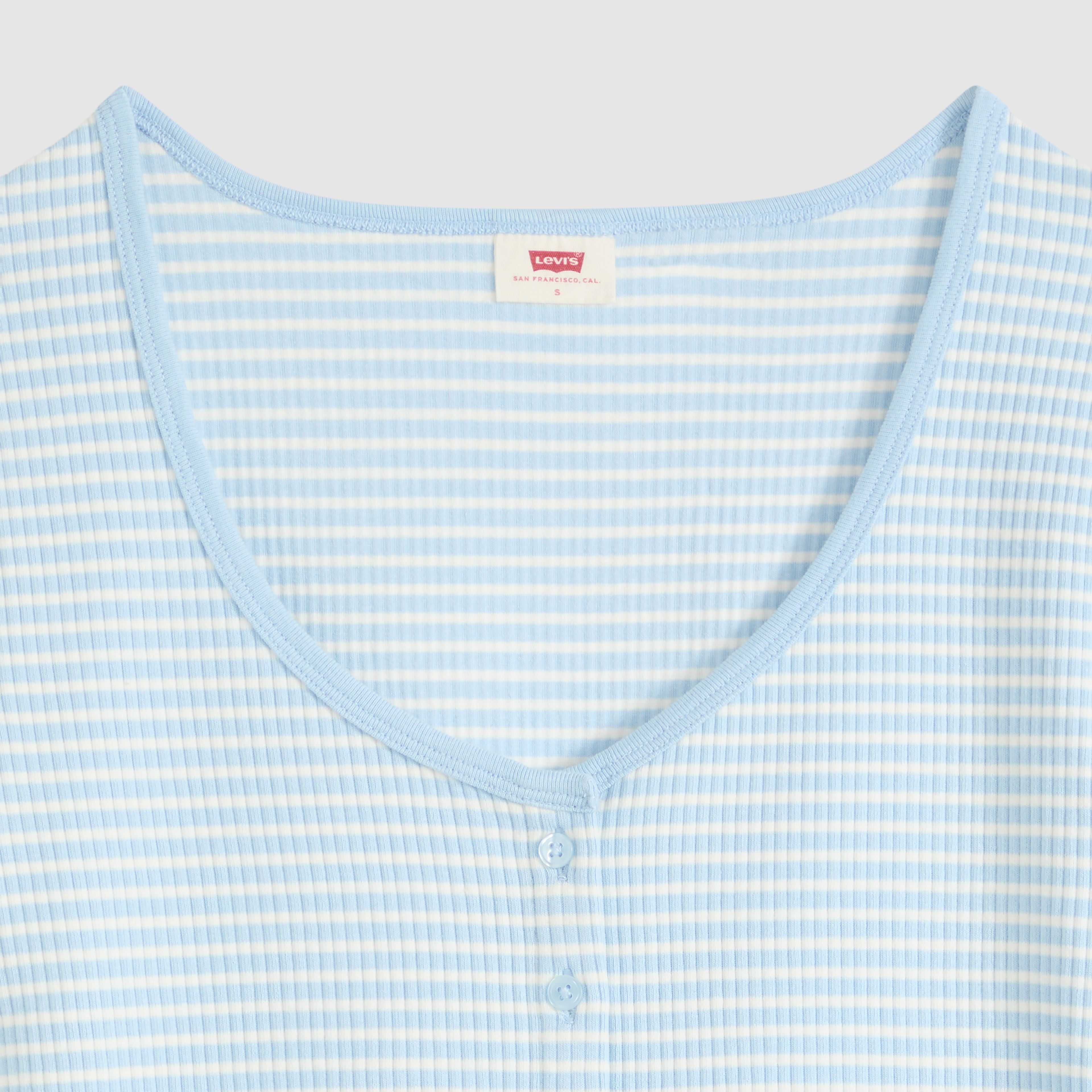 Austen Button-Up Short-Sleeve Top
