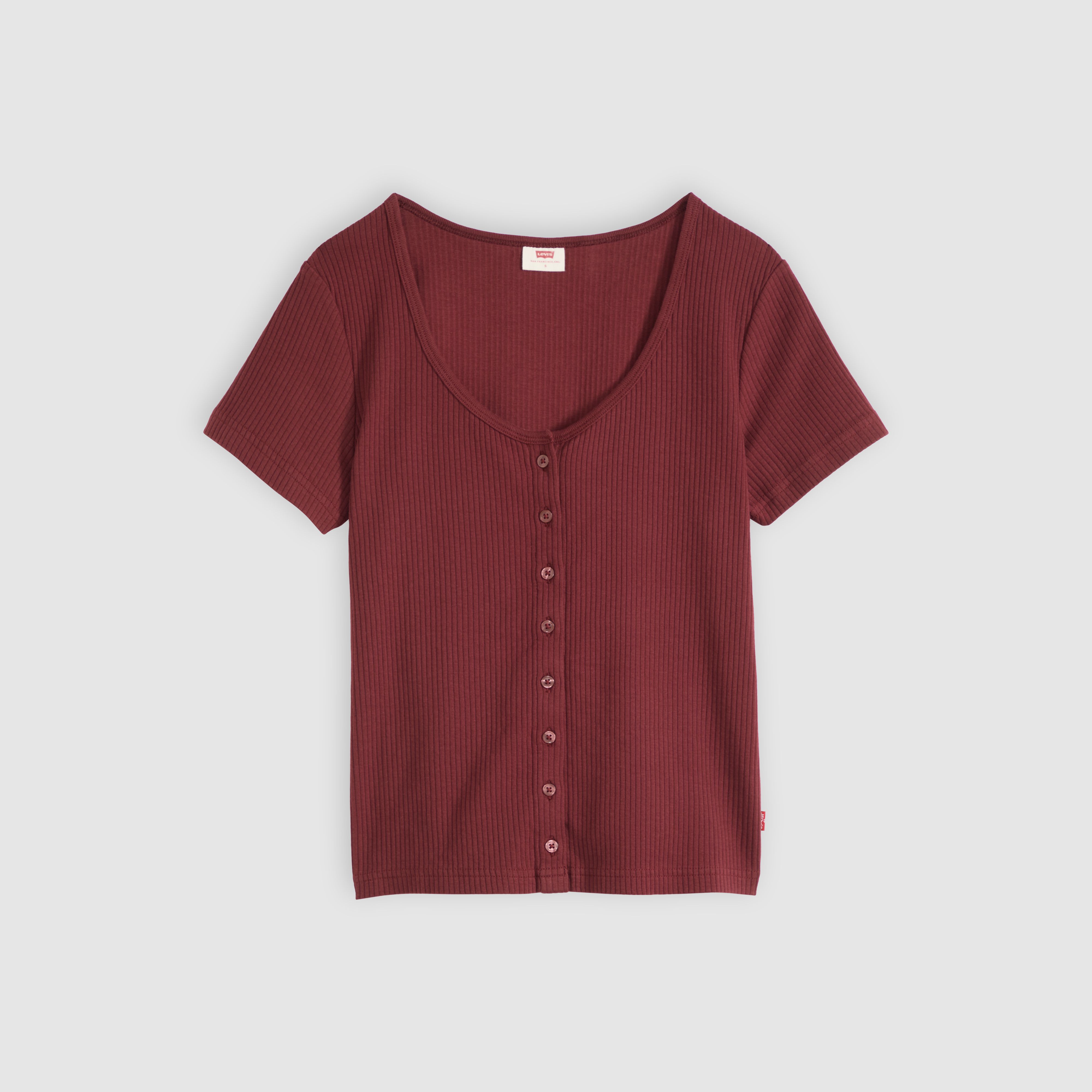 Austen Button-Up Short-Sleeve Top 5