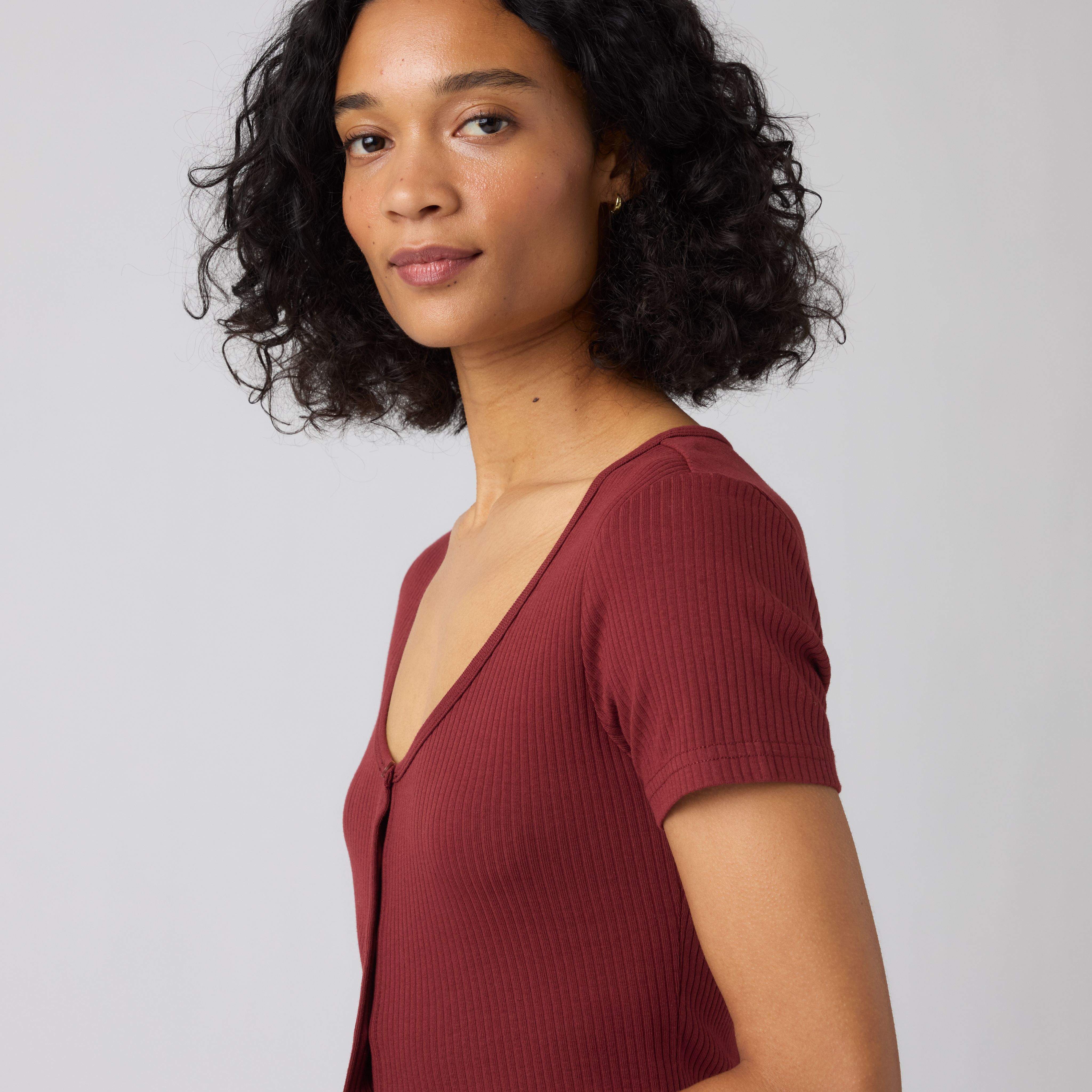 Austen Button-Up Short-Sleeve Top 2