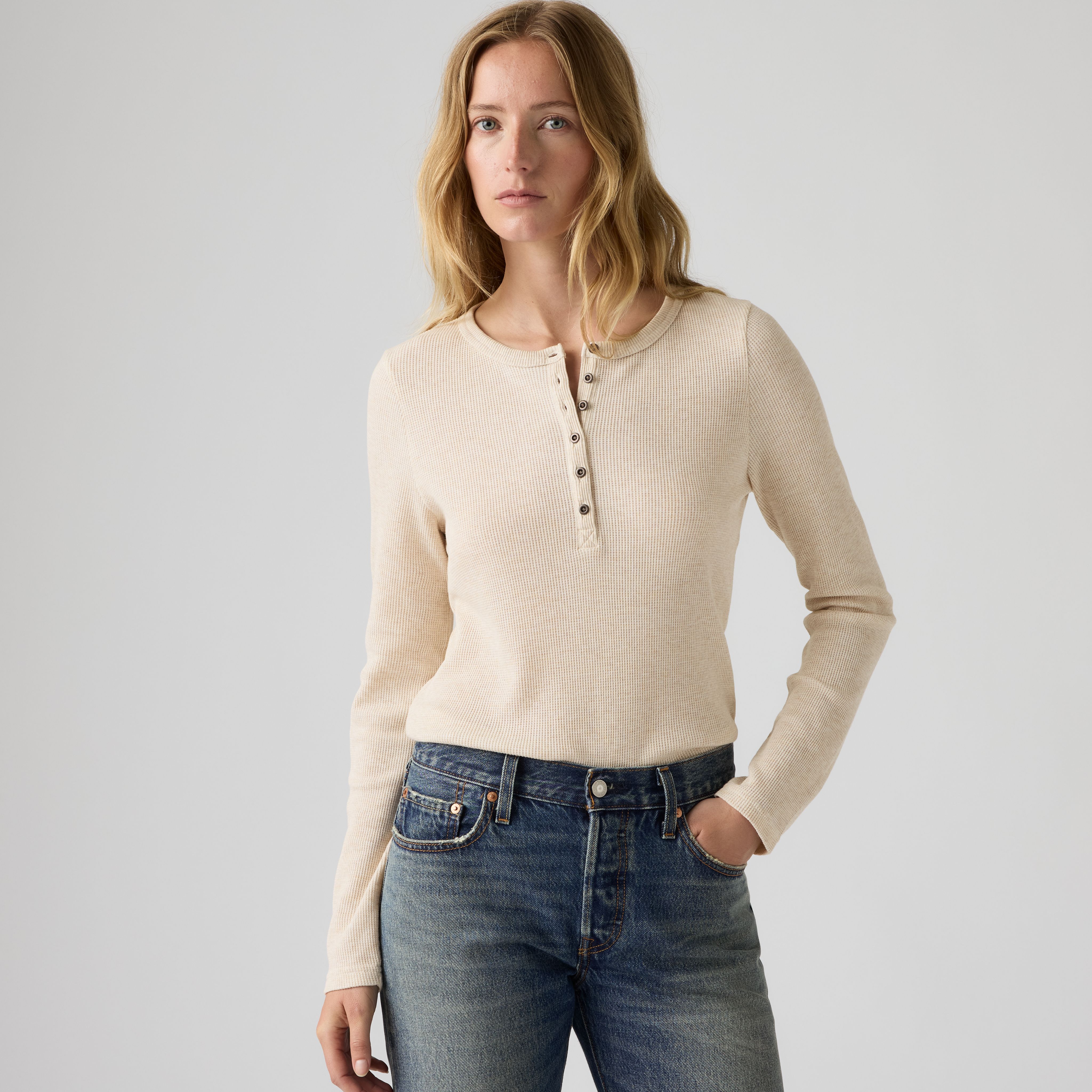 Rooney Waffle Henley 1