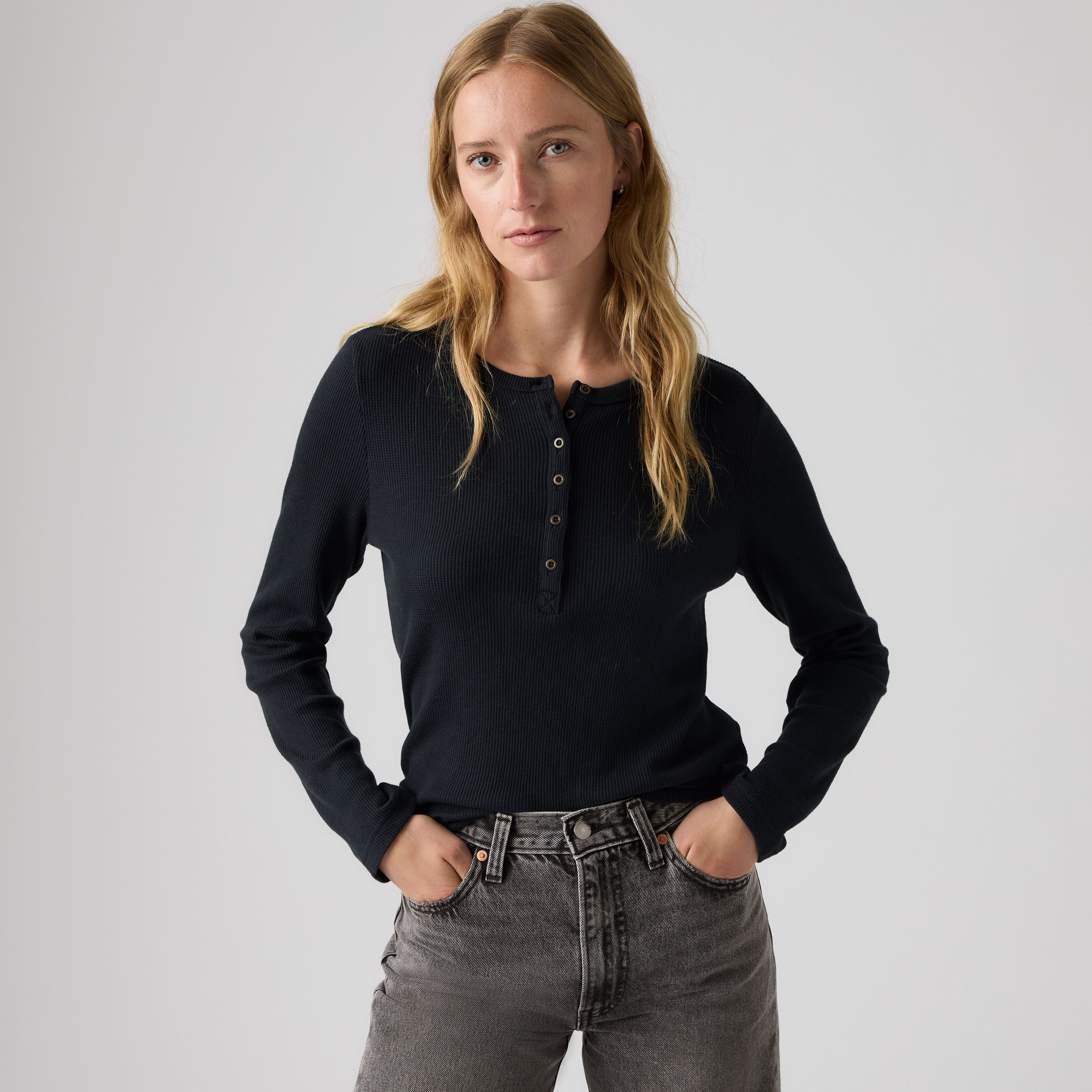 Rooney Waffle Henley 1