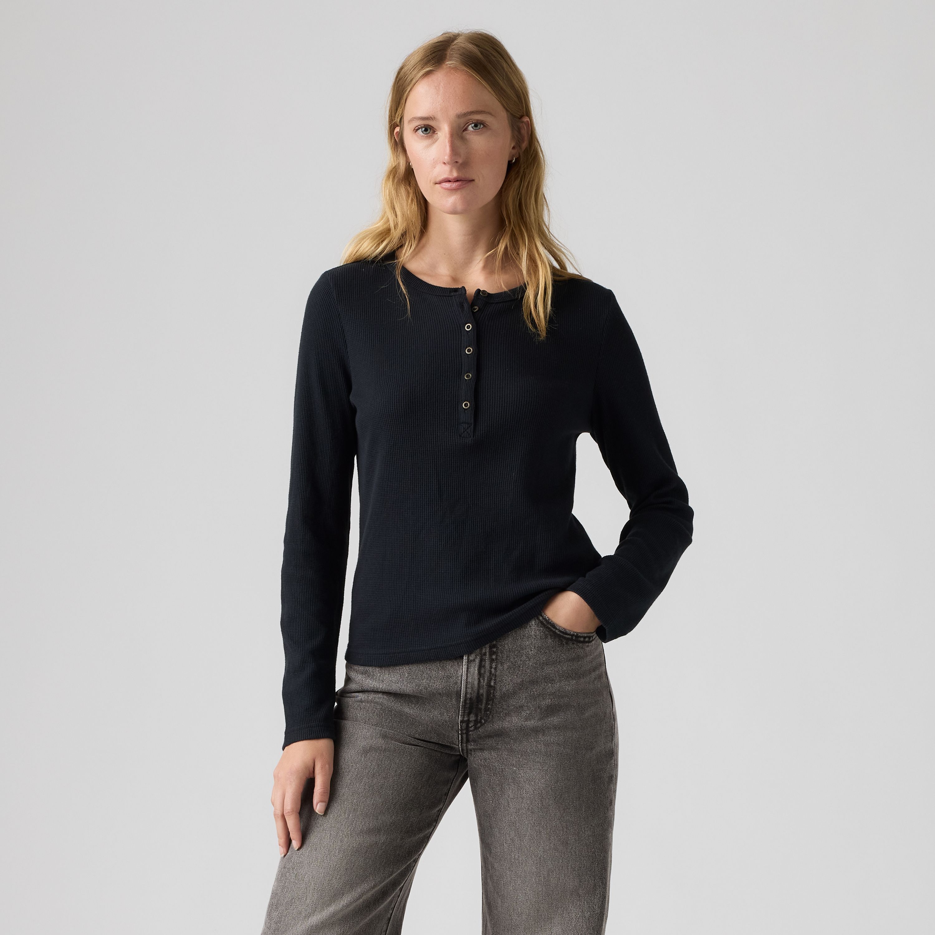 Rooney Waffle Henley 1