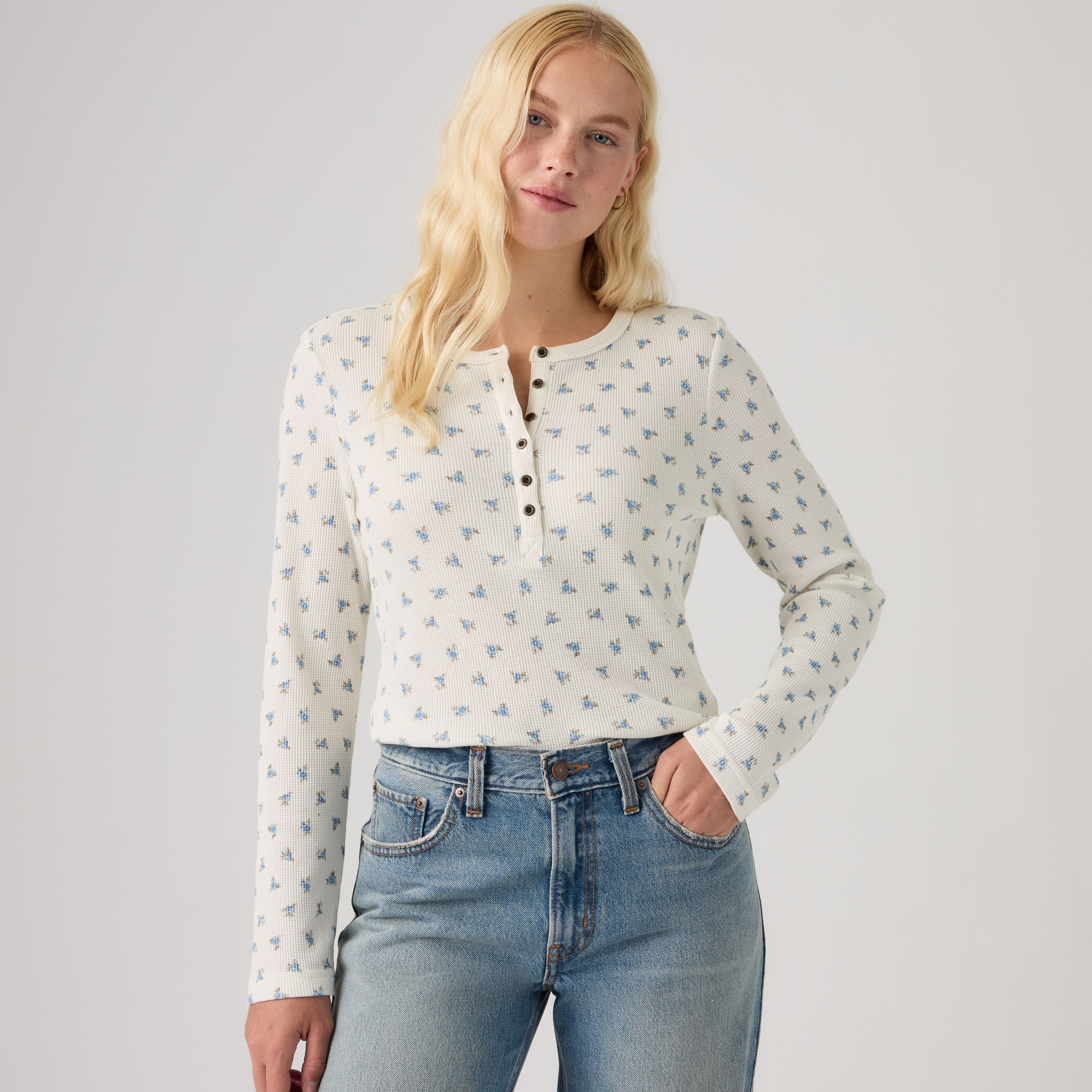 Rooney Waffle Henley 1