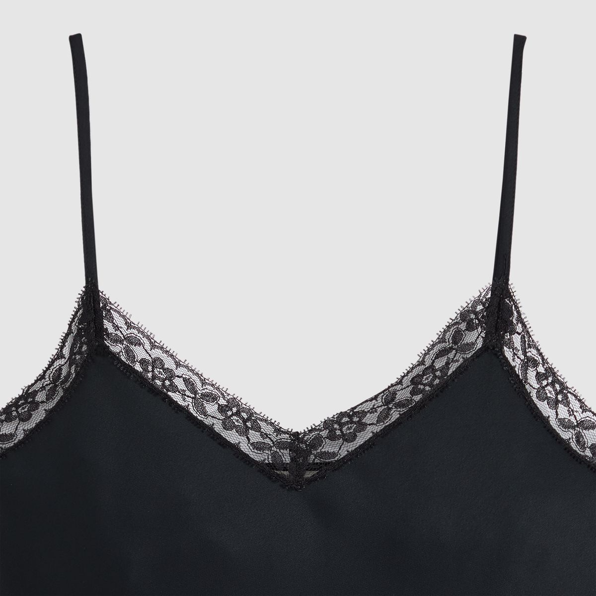Lynn Lace Cami — Anthracite Night - Black
