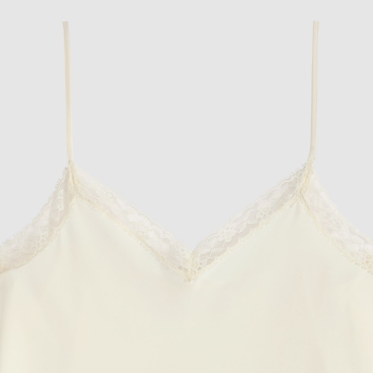 Lynn Lace Cami — Whisper White - Tan