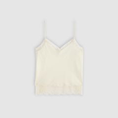 Lynn Lace Cami — Whisper White - Tan 5