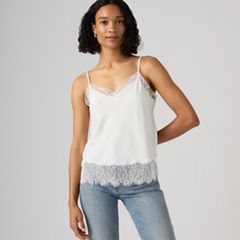 Lynn Lace Cami — Whisper White - Tan 1