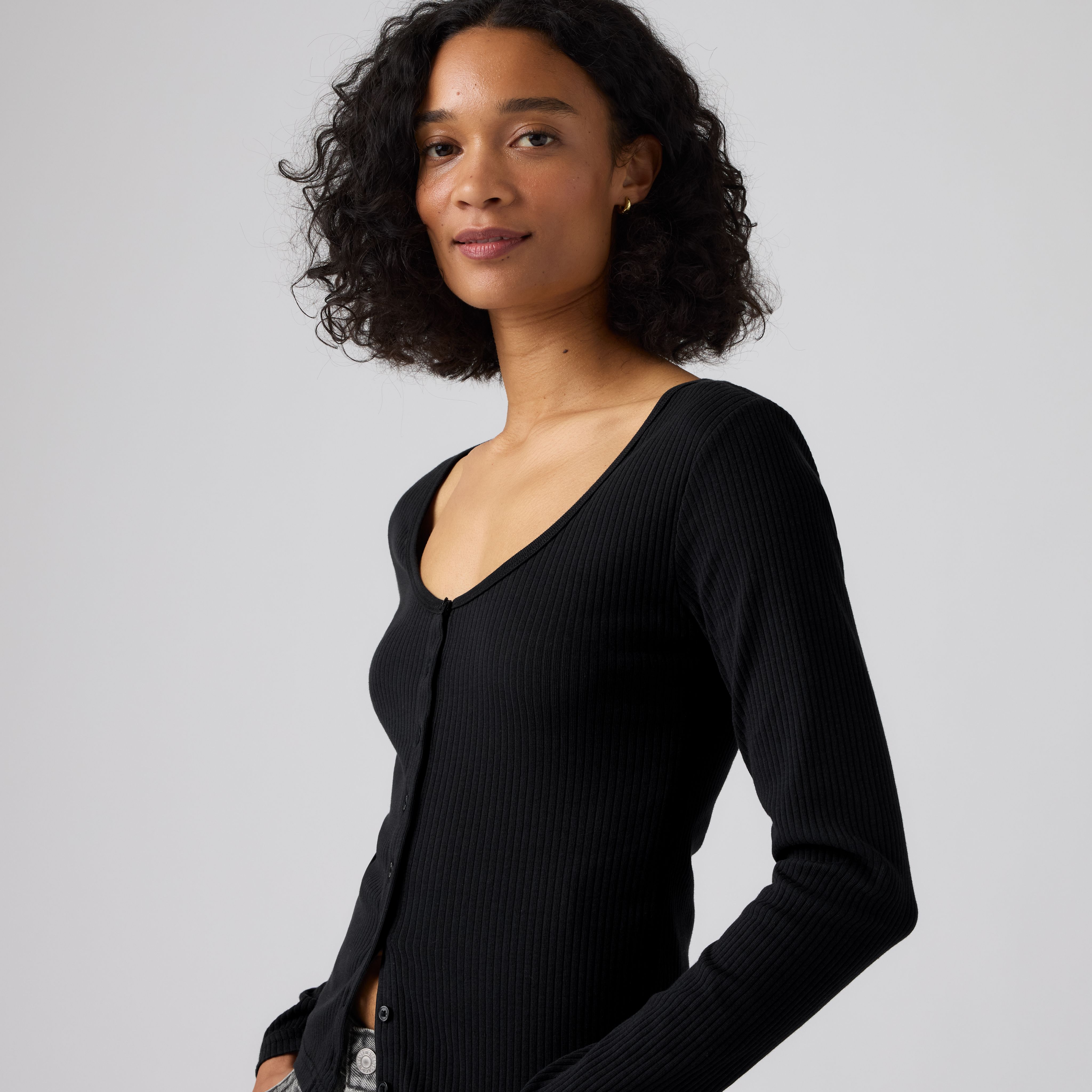 Austen Button-Up Long-Sleeve Top 2