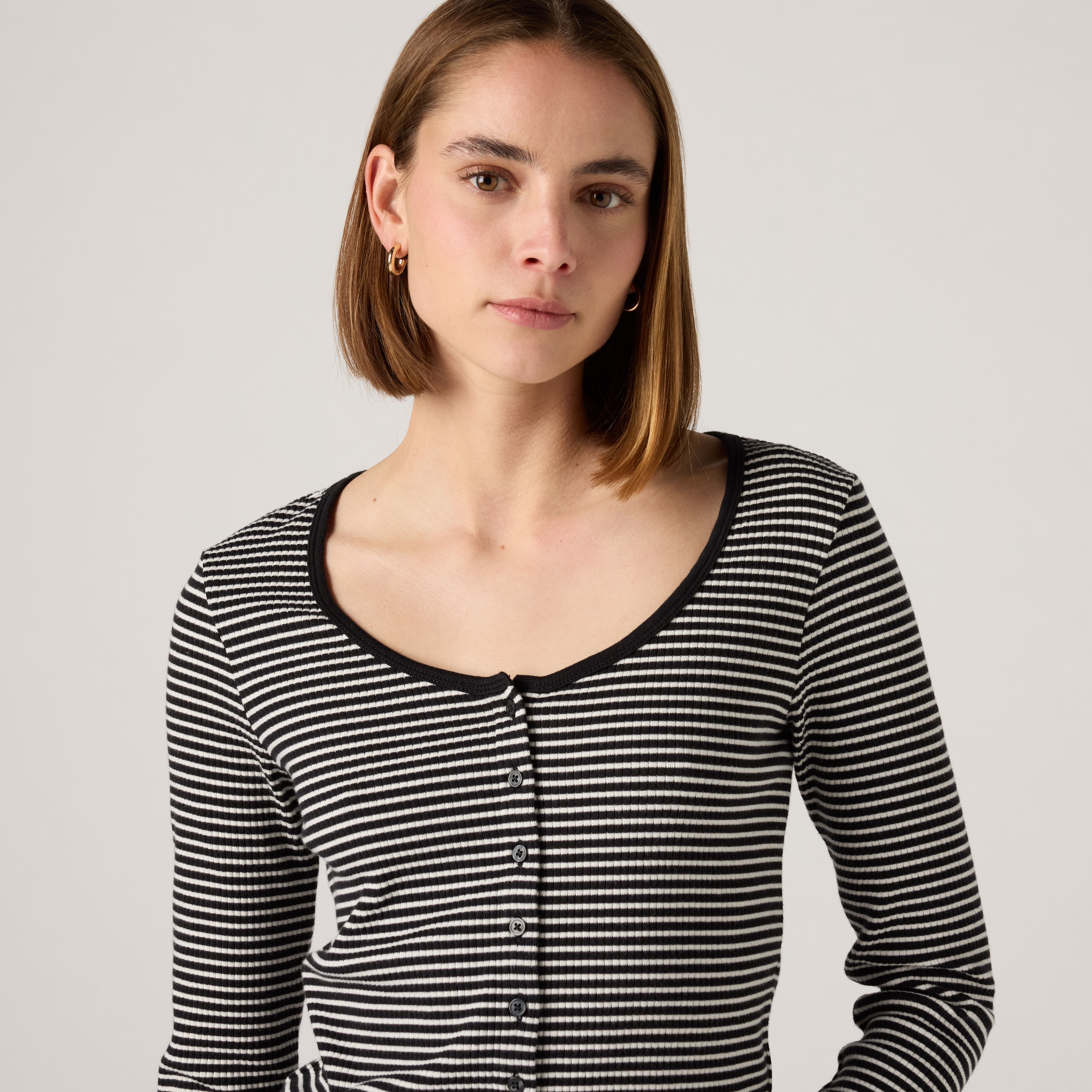 Austen Button-Up Long-Sleeve Top 2