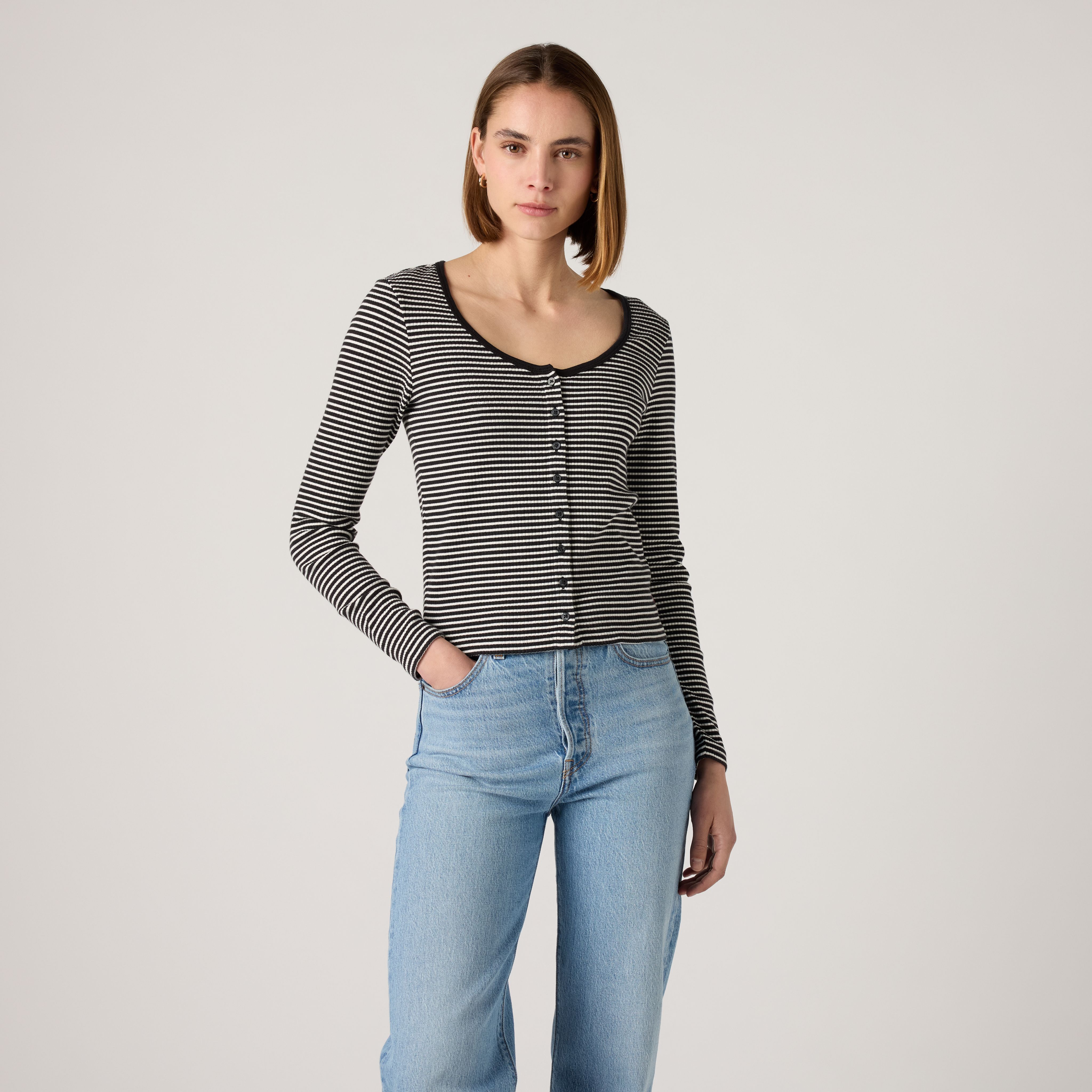 Austen Button-Up Long-Sleeve Top 13