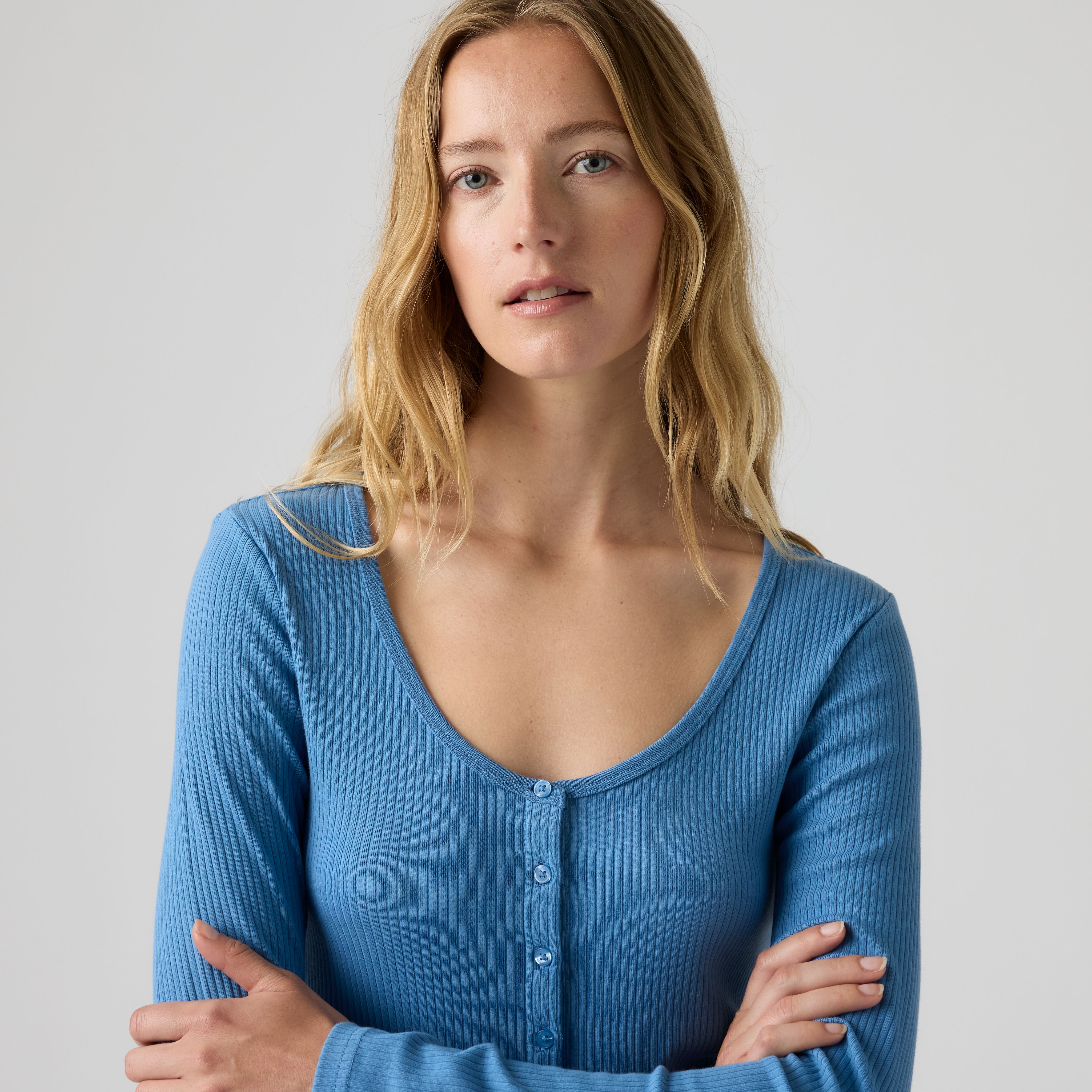 Austen Button-Up Long-Sleeve Top 2