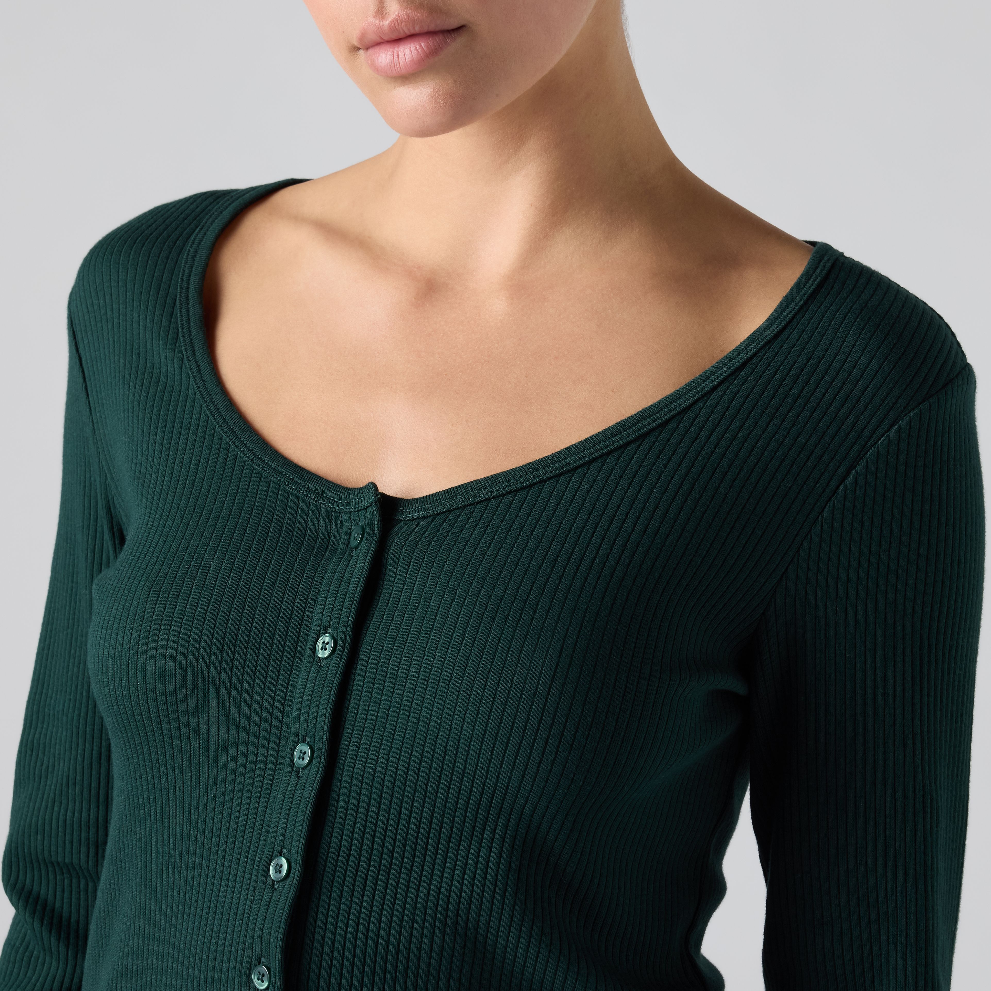 Austen Button-Up Long-Sleeve Top 2
