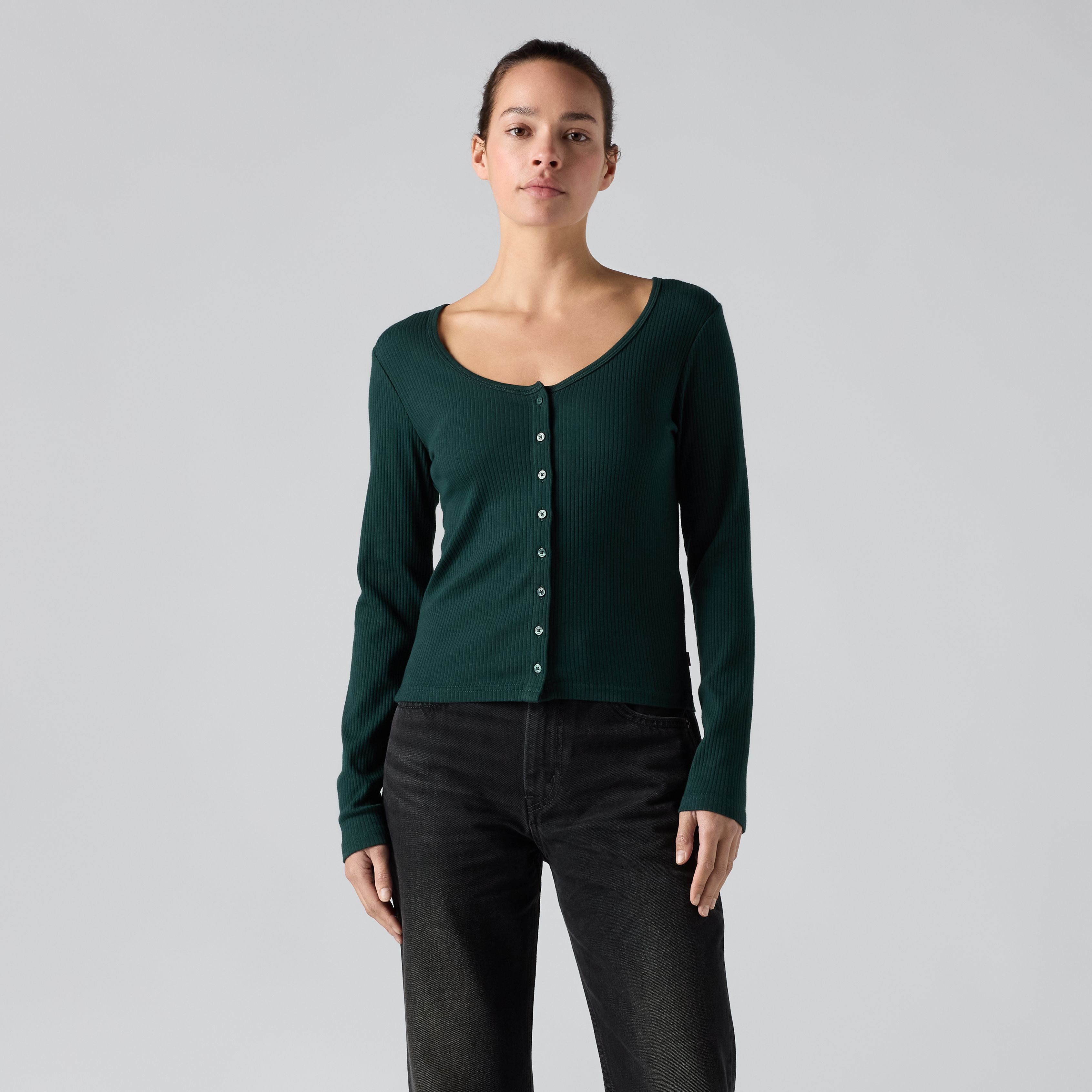 Austen Button-Up Long-Sleeve Top 3