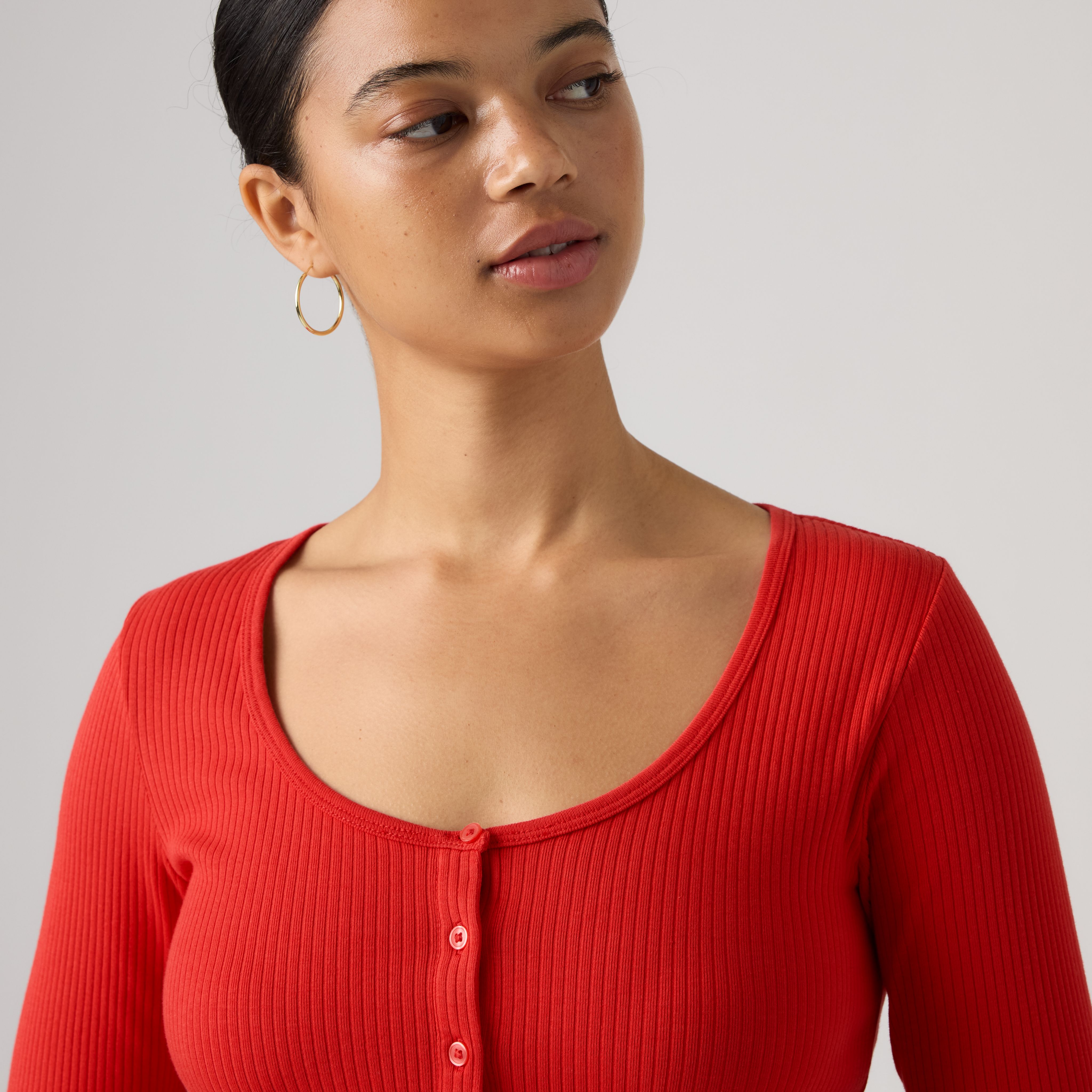 Austen Button-Up Long-Sleeve Top 2