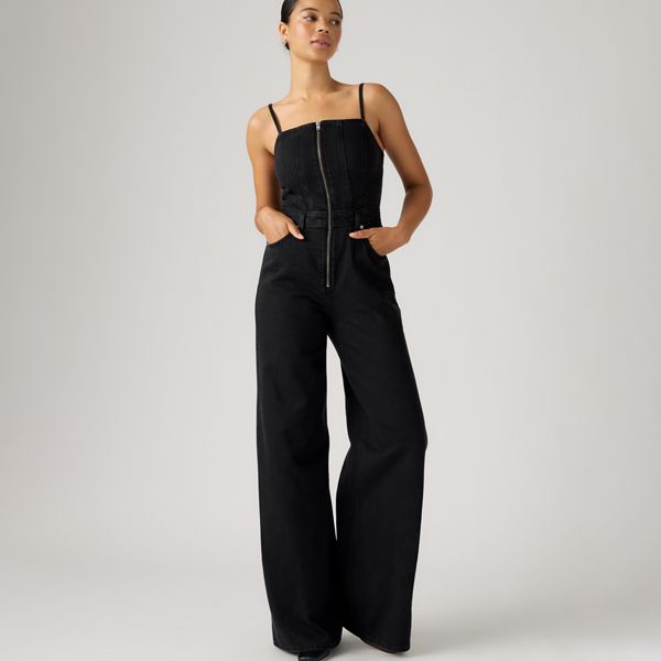Seamed Jumpsuit — Oversaturated - Medium Wash