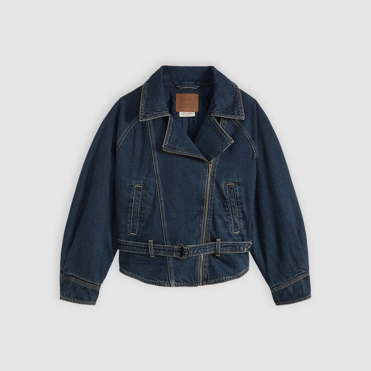 80's Bomber Trucker Jacket — Bellissima - Medium Wash