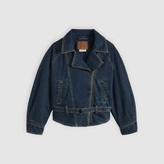80's Bomber Trucker Jacket — Bellissima - Medium Wash 5