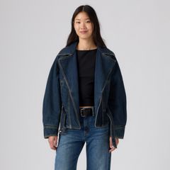 80's Bomber Trucker Jacket — Bellissima - Medium Wash 3