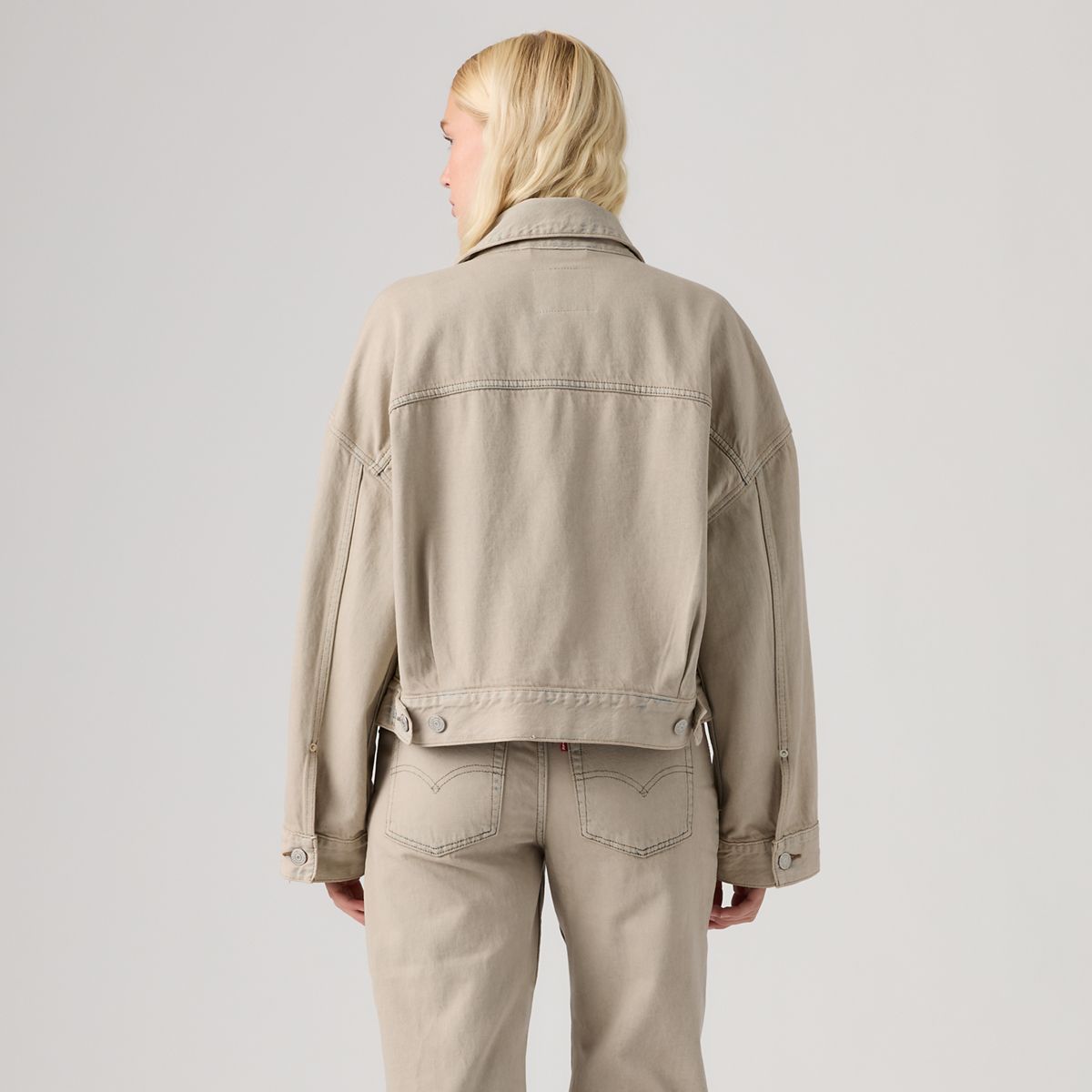 Loose Cropped Trucker Jacket — New Hire Trucker - Light Wash